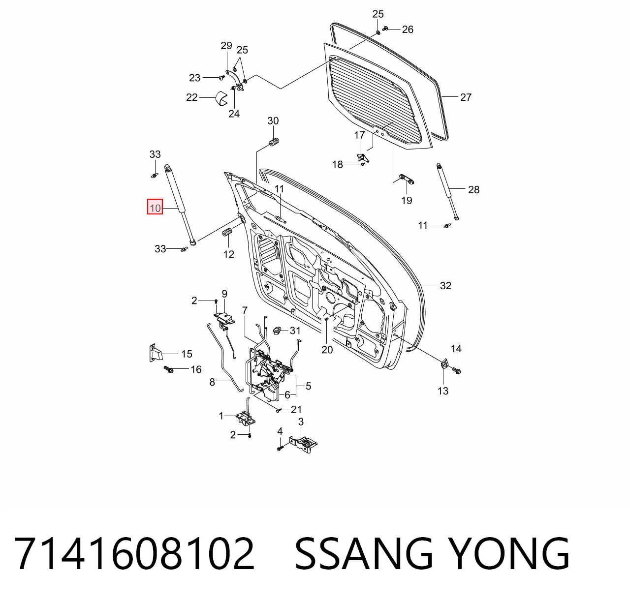 7141608102 Ssang Yong