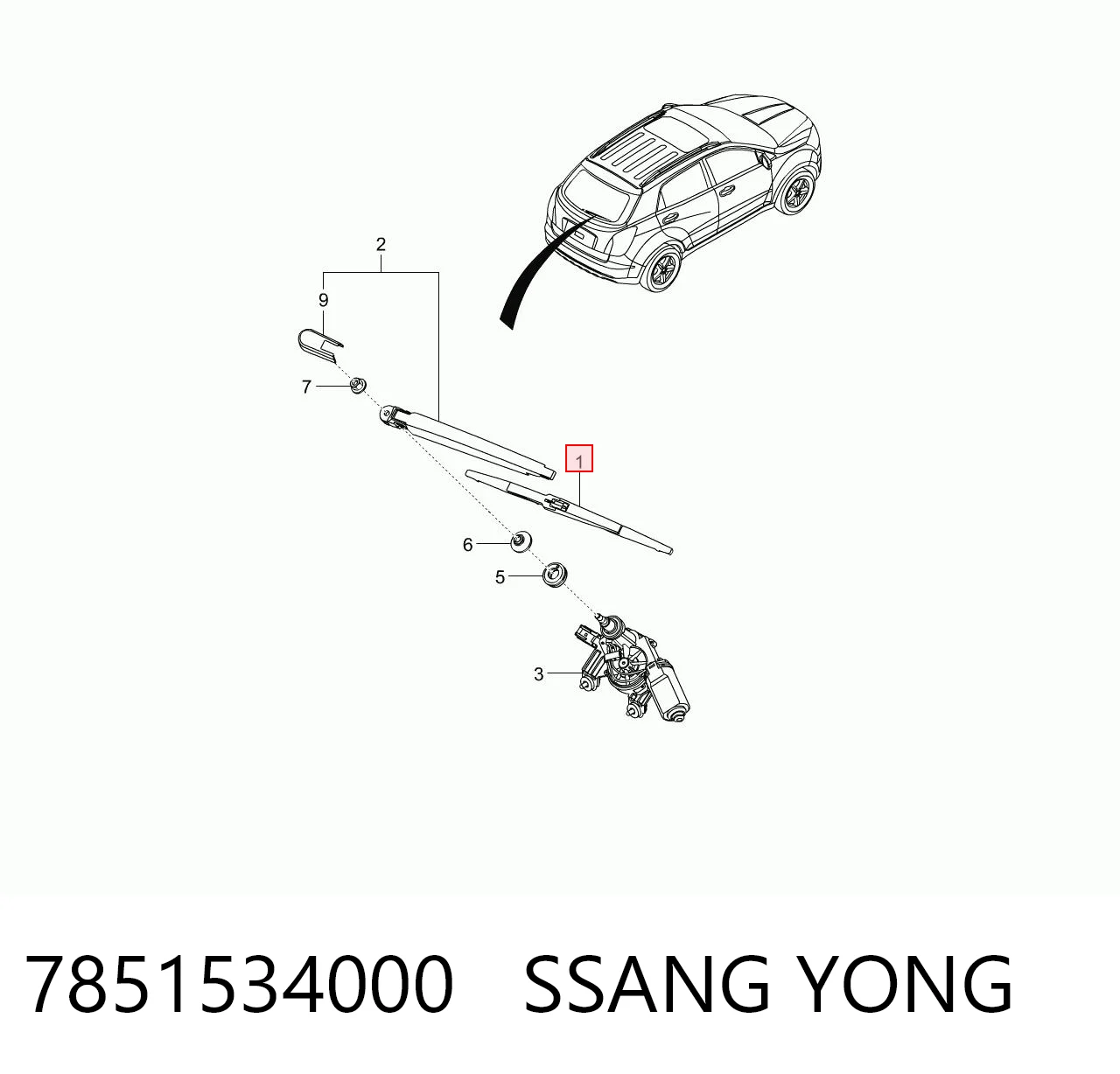7851534000 Ssang Yong