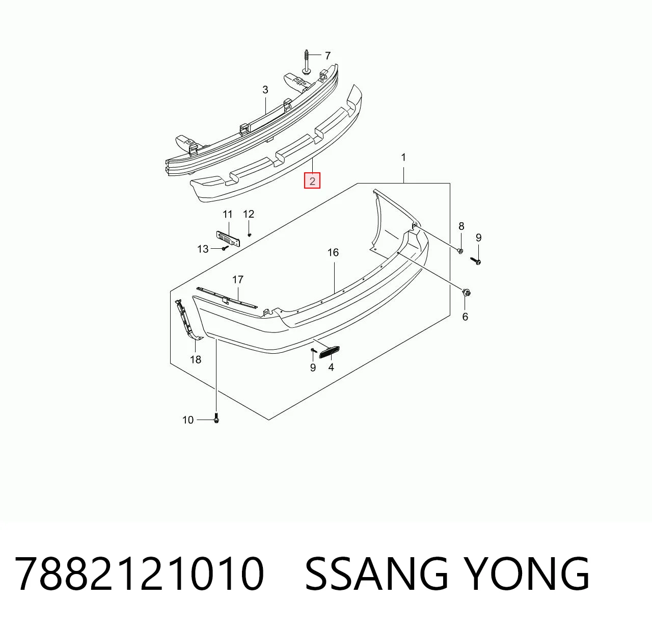 7882121010 Ssang Yong