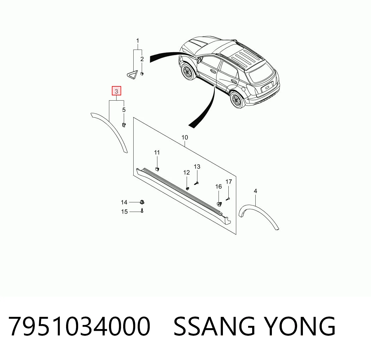 7951034000 Ssang Yong
