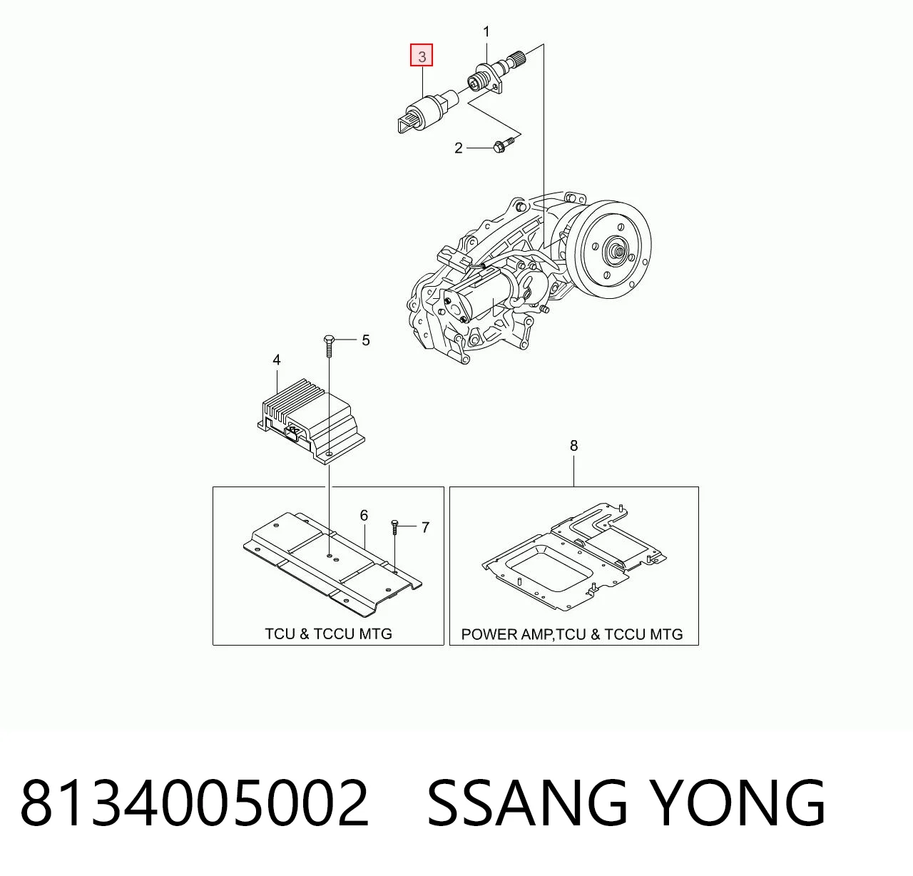 Czujnik prędkości do SsangYong Rexton RJ