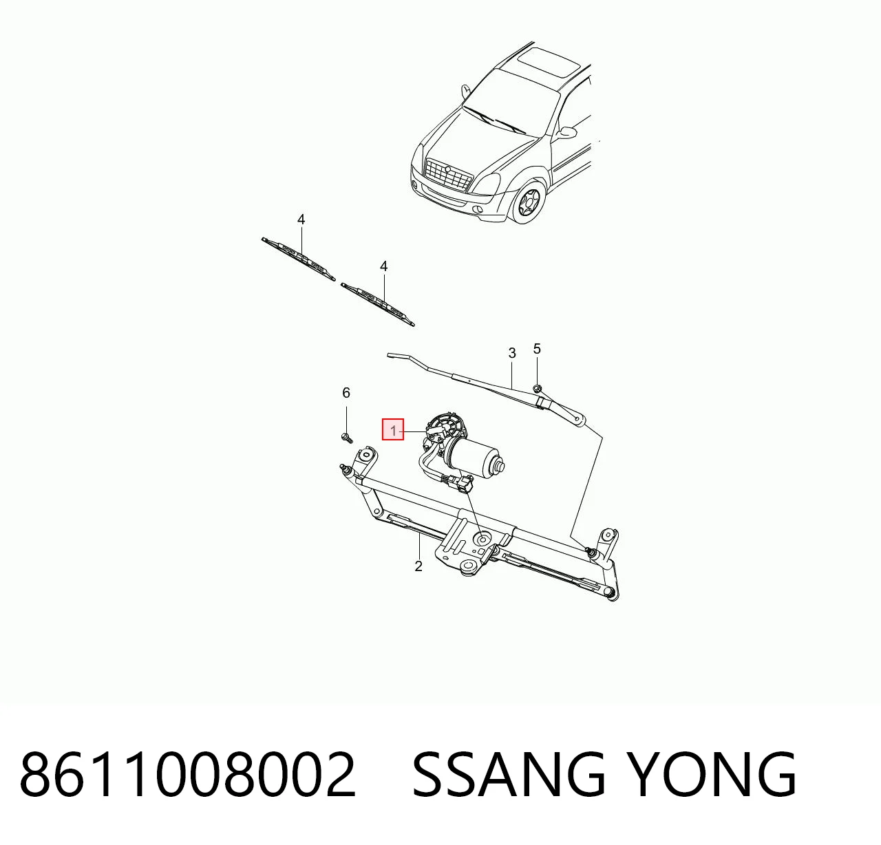 8611008002 Ssang Yong