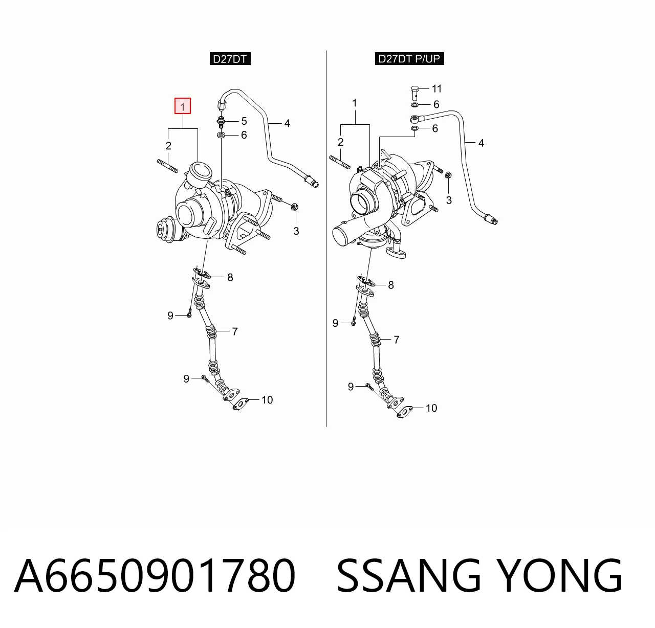 Turbina Hyundai/Kia 6650901780