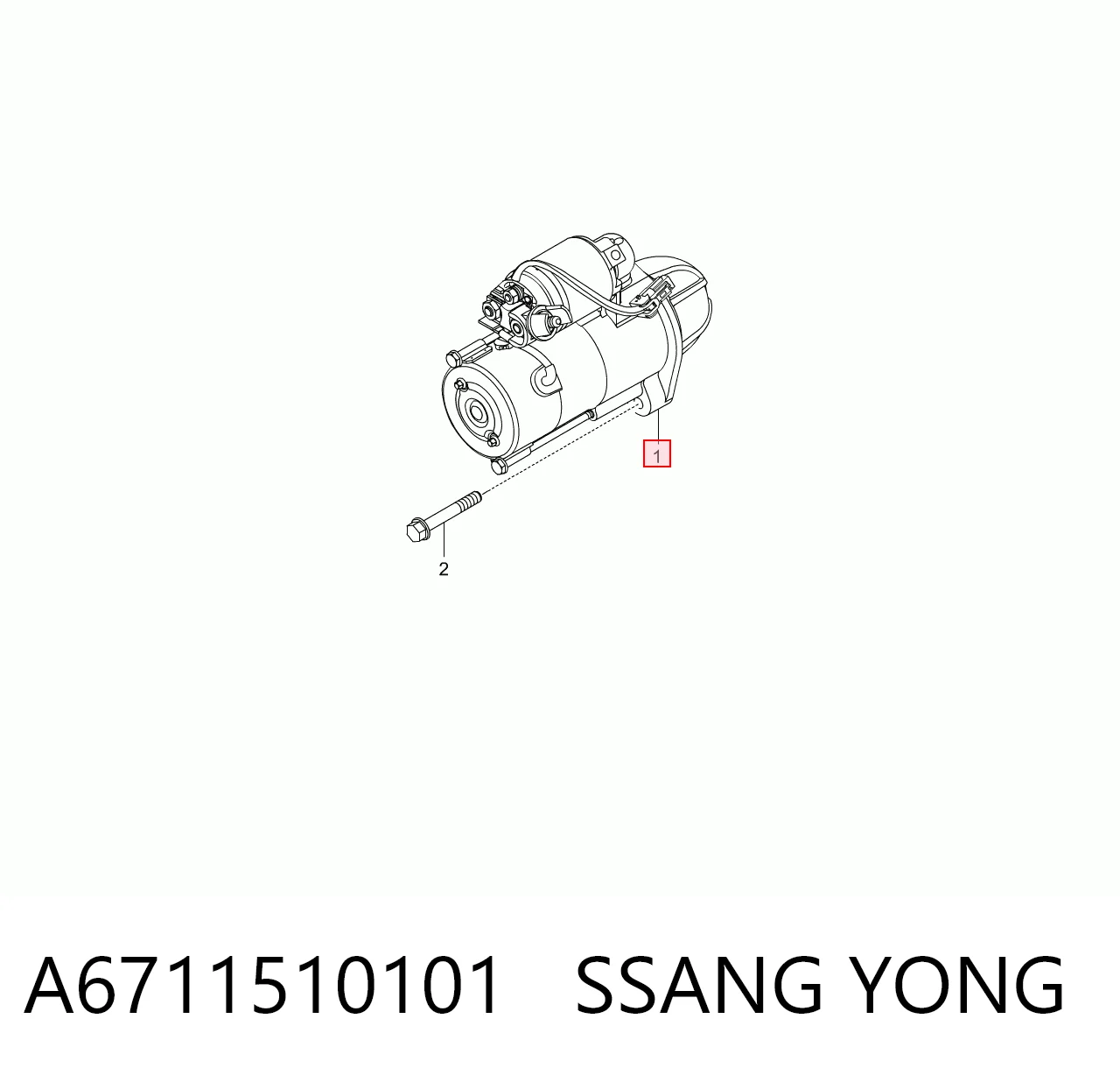 A6711510101 Ssang Yong Rozrusznik