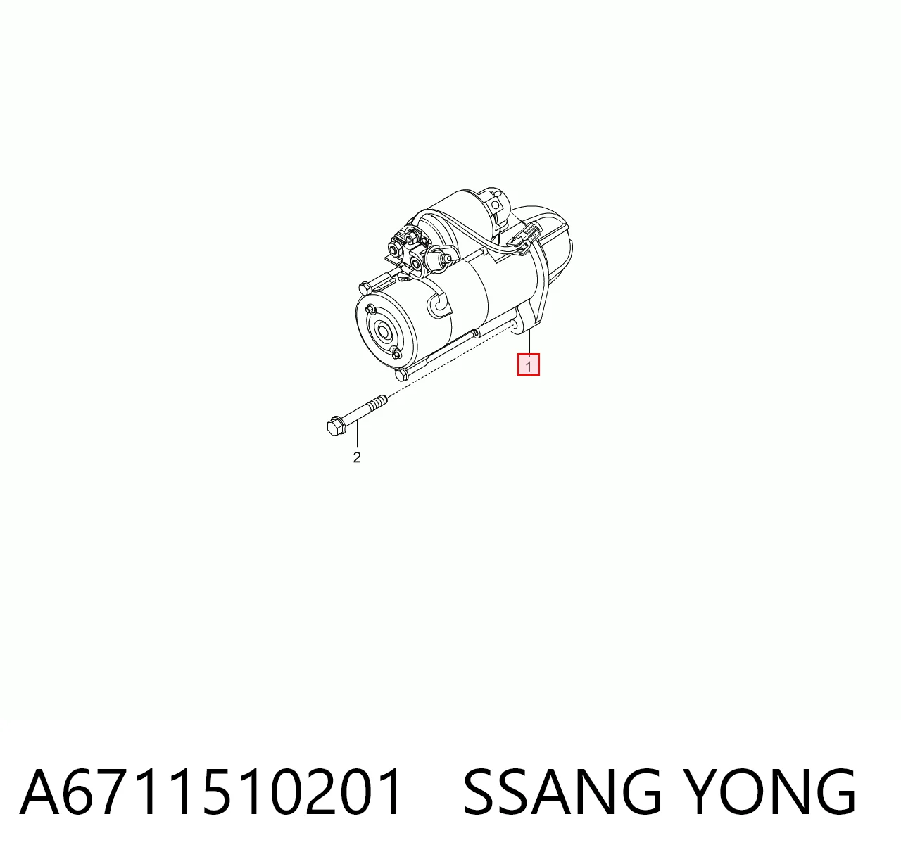 A6711510201 Ssang Yong Rozrusznik