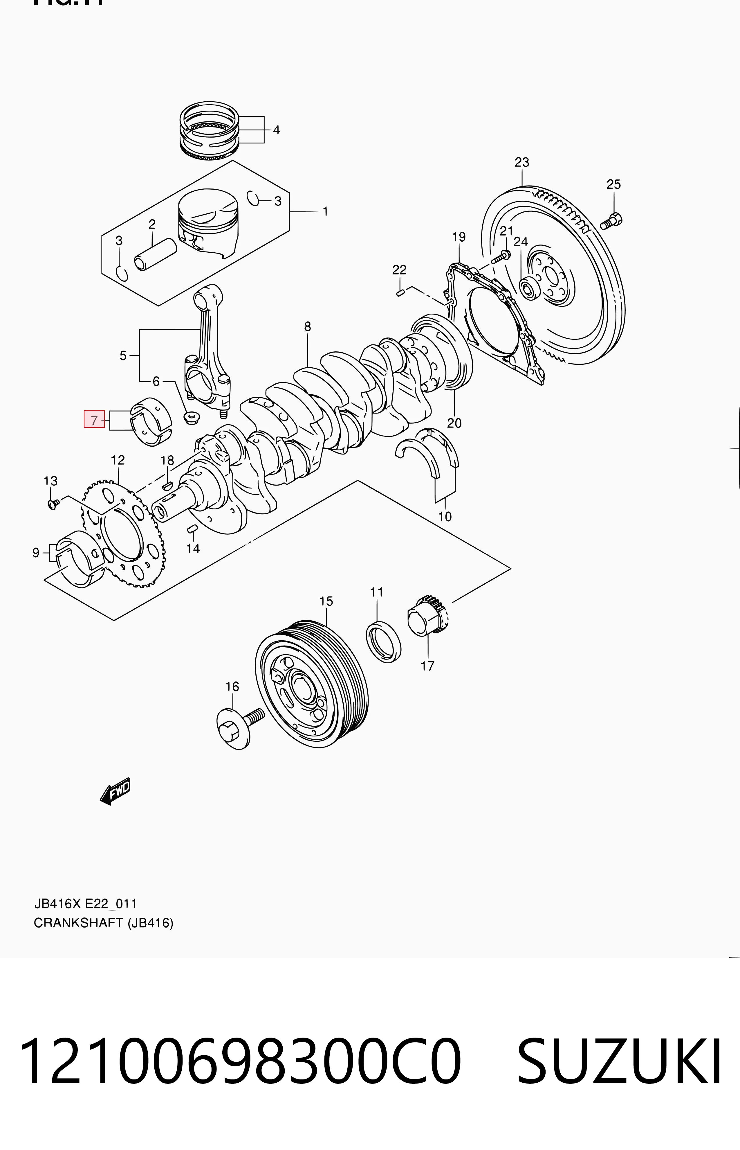 12100698300C0 Suzuki