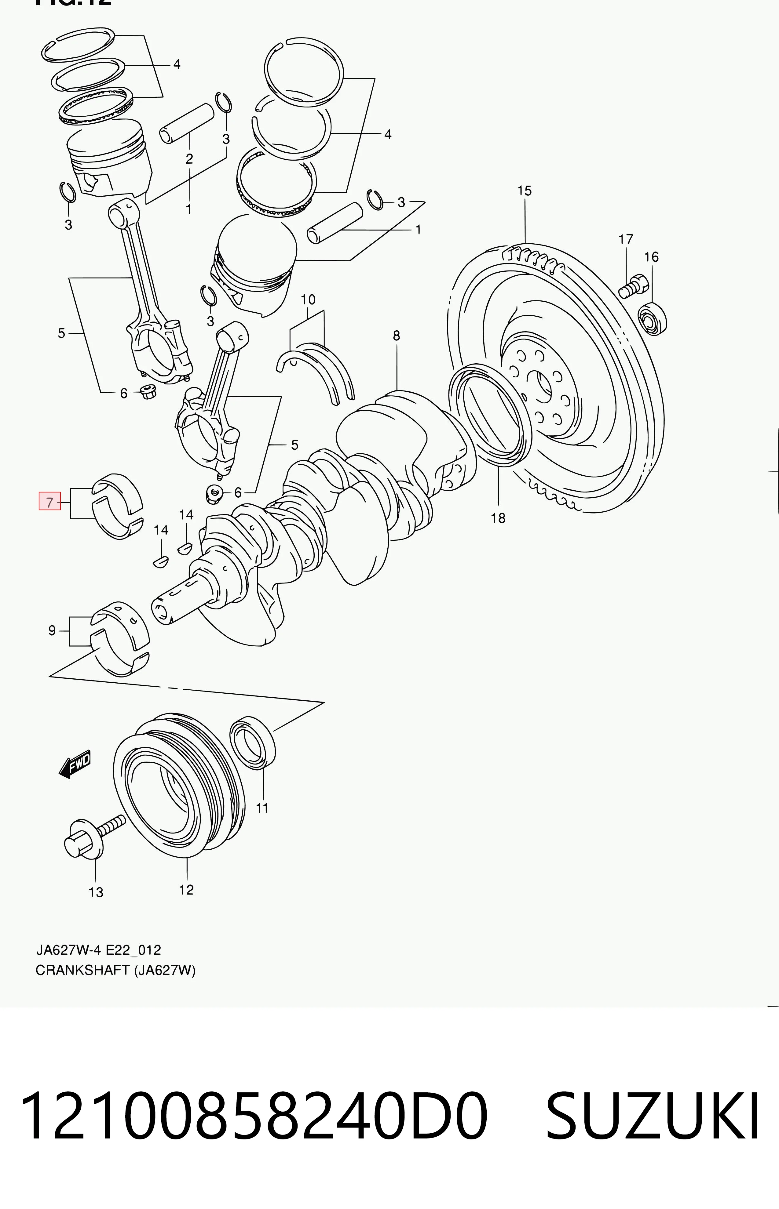 12100858240D0 Suzuki