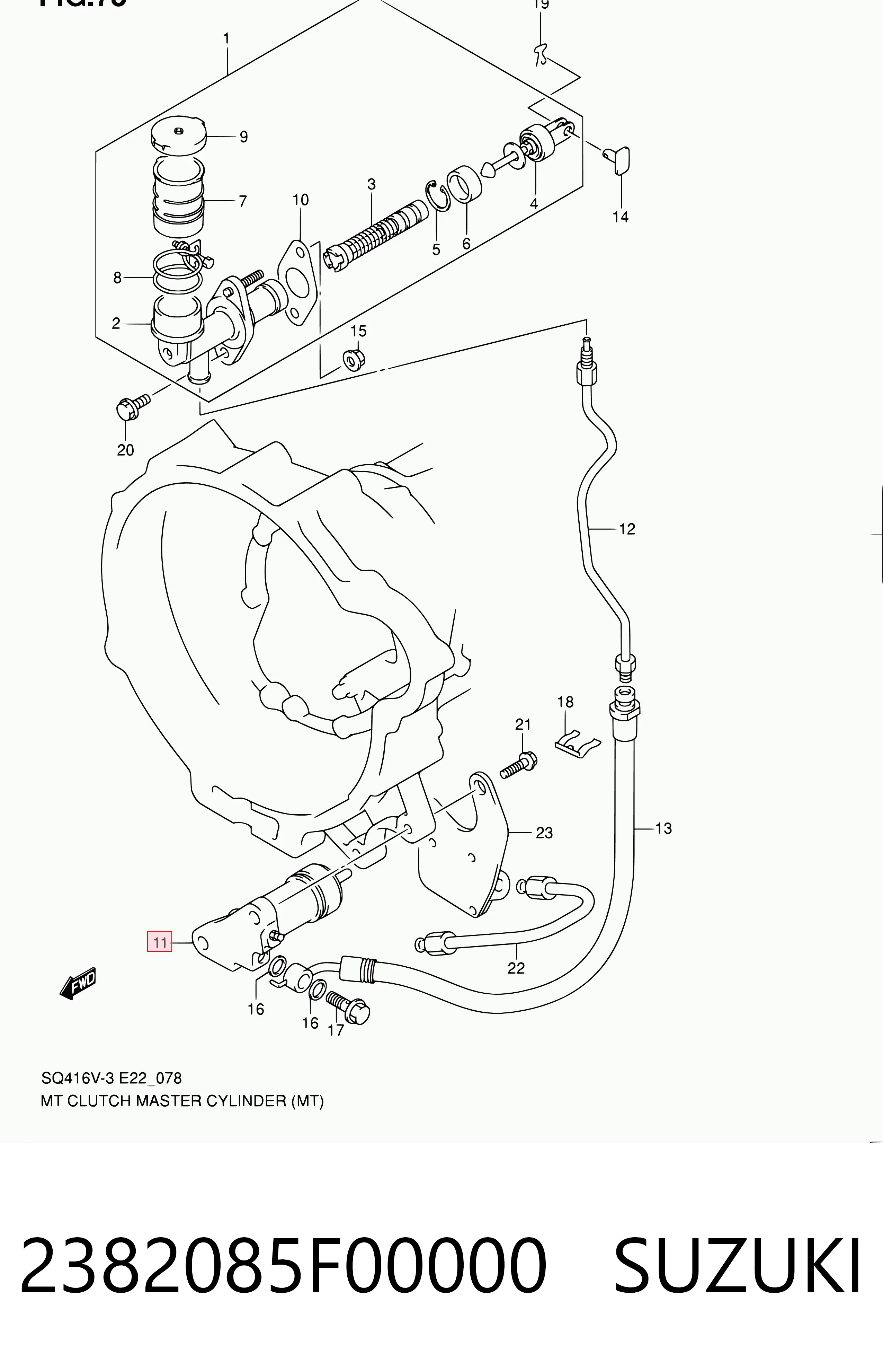  Cylinder roboczy sprzęgła Suzuki Jimny 