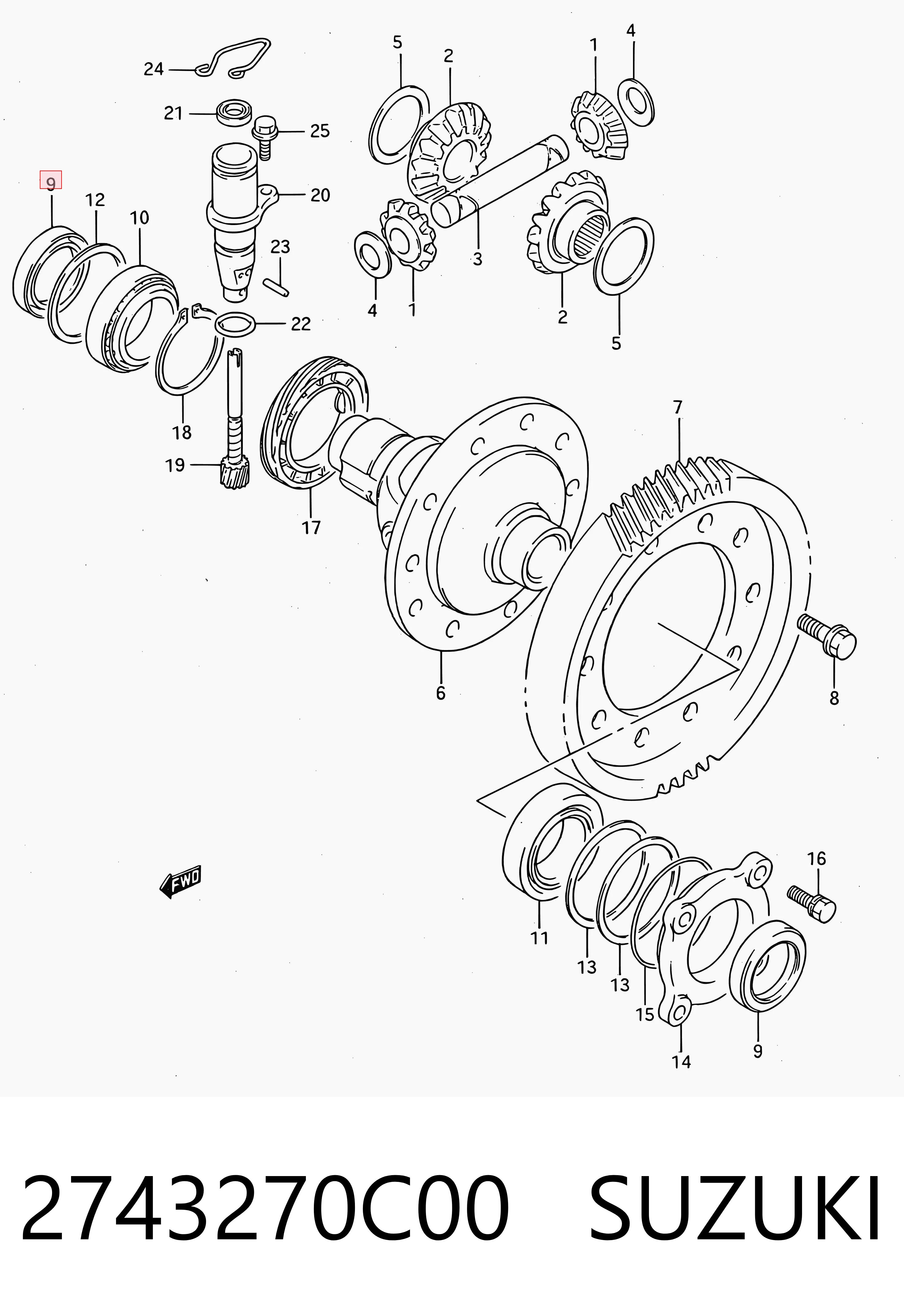 Uszczelniacz reduktora mostu przedniego Fiat/Alfa/Lancia 71742277
