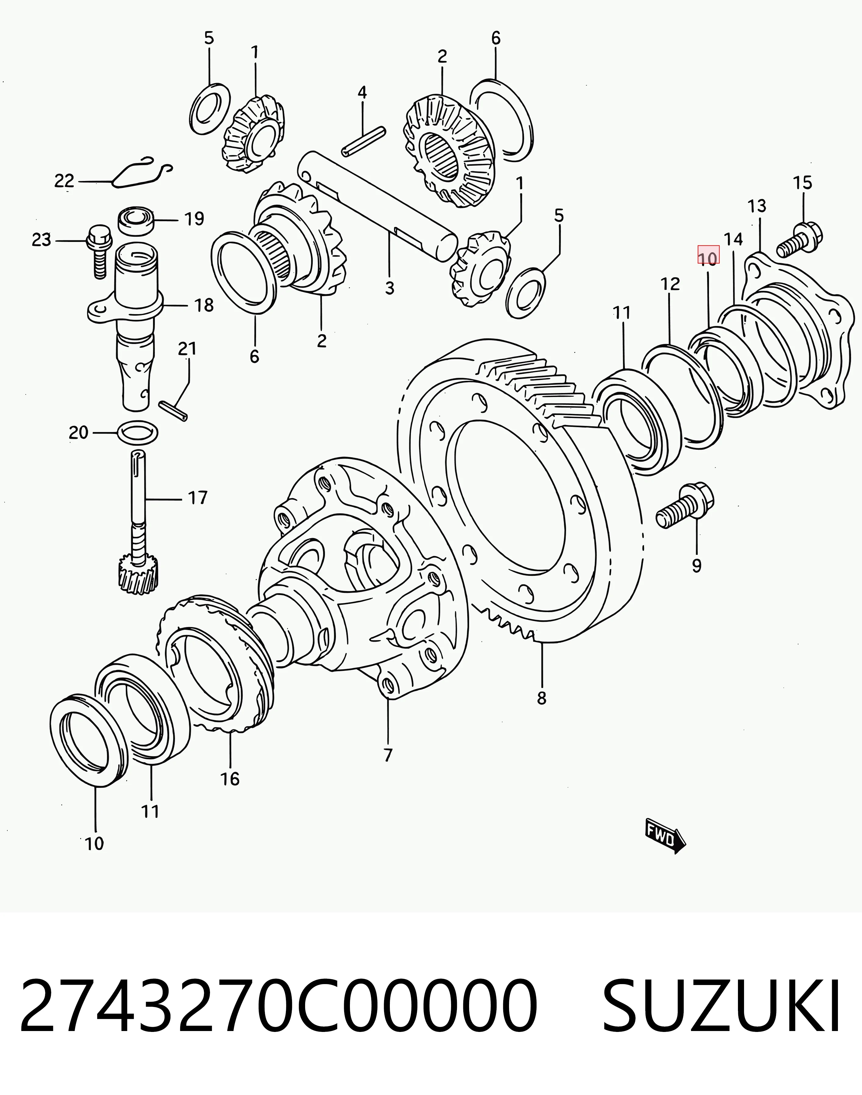 Uszczelniacz reduktora mostu przedniego 71742277 Fiat/Alfa/Lancia