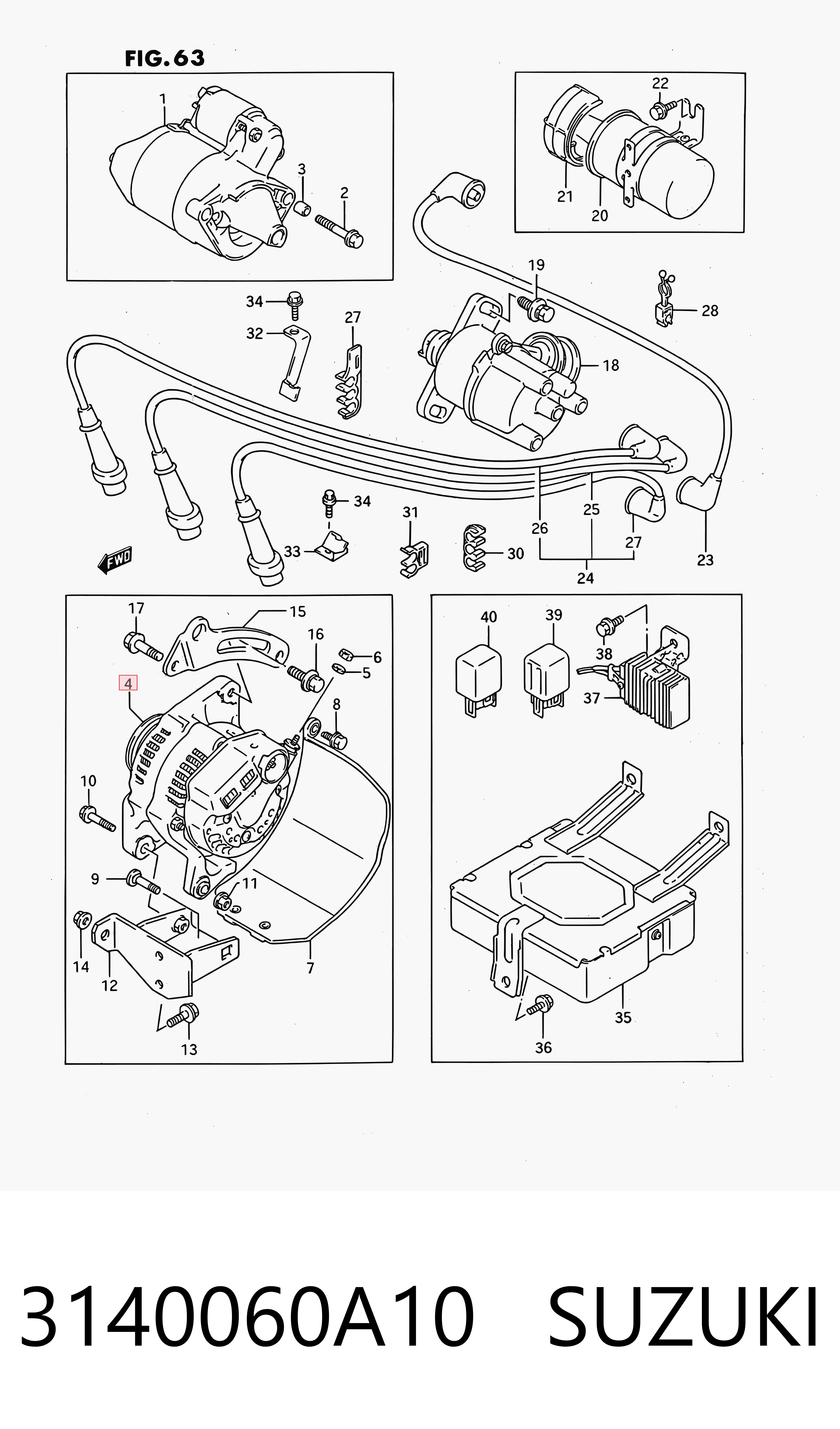 3140060A10 Suzuki Alternator