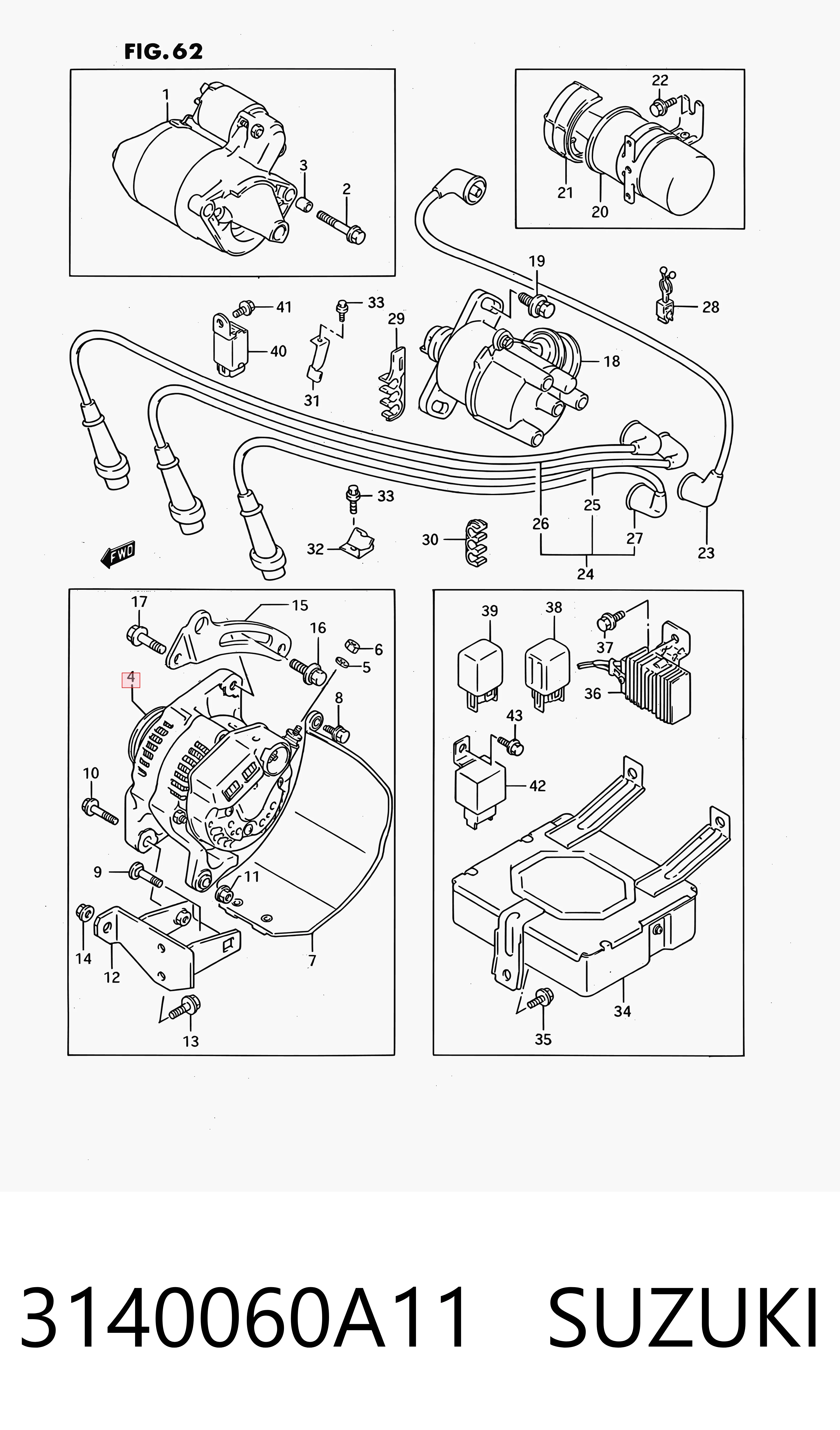 3140060A11 Suzuki Alternator