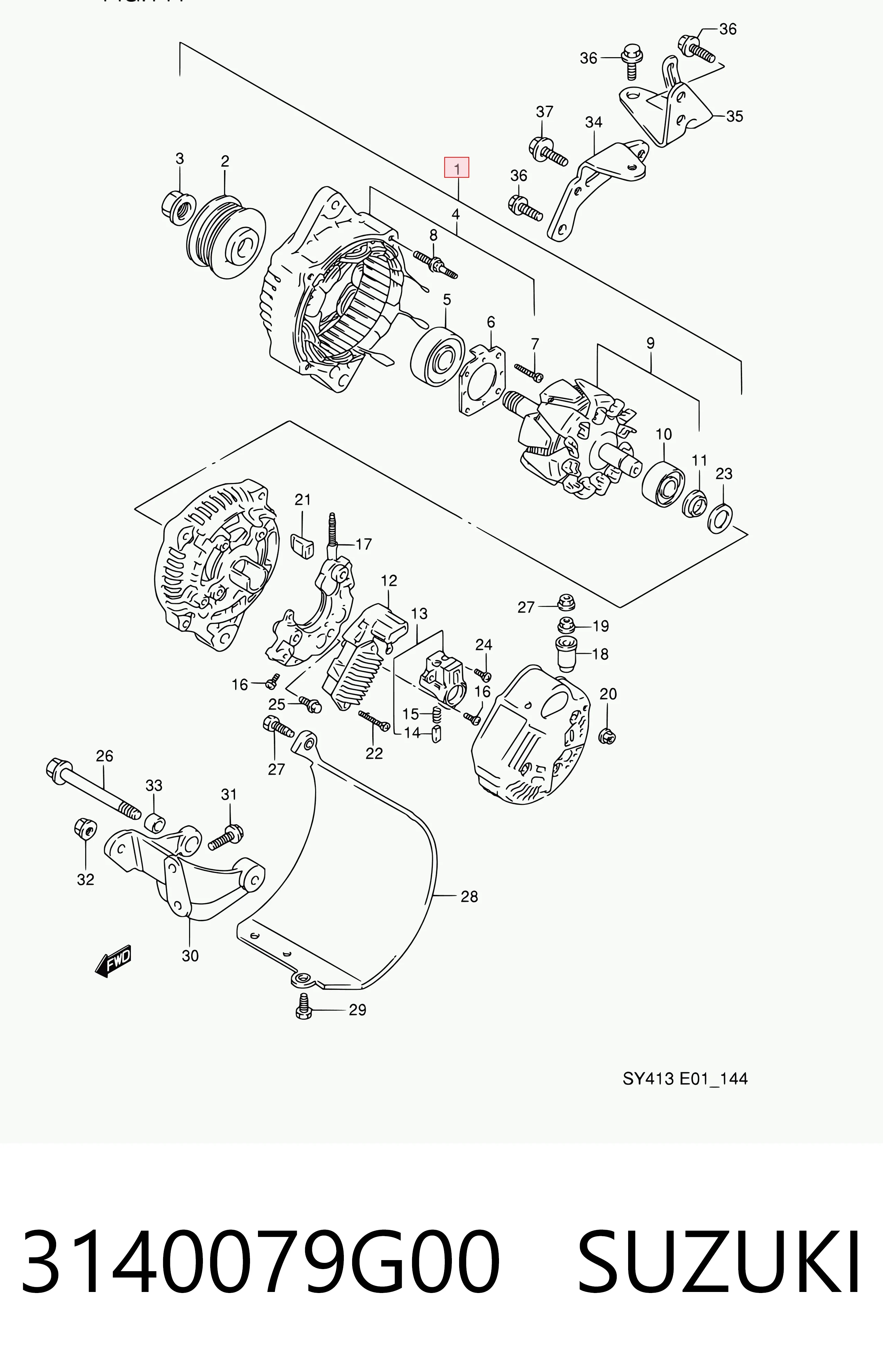 3140079G00 Suzuki Alternator
