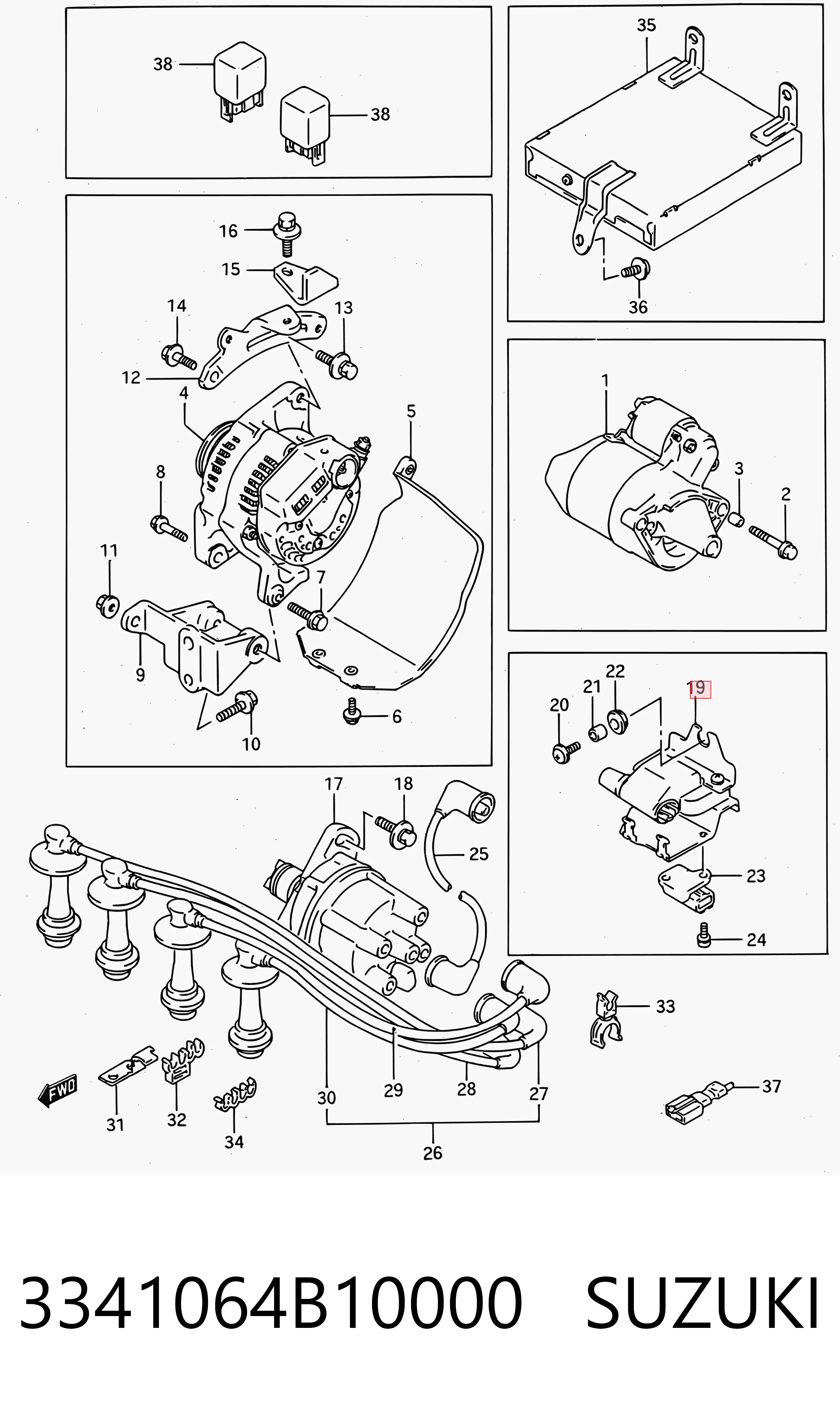 Cewka zapłonowa Mazda 323 III sedana (BF) (1985 - 1991) cena, od 26,13 USD