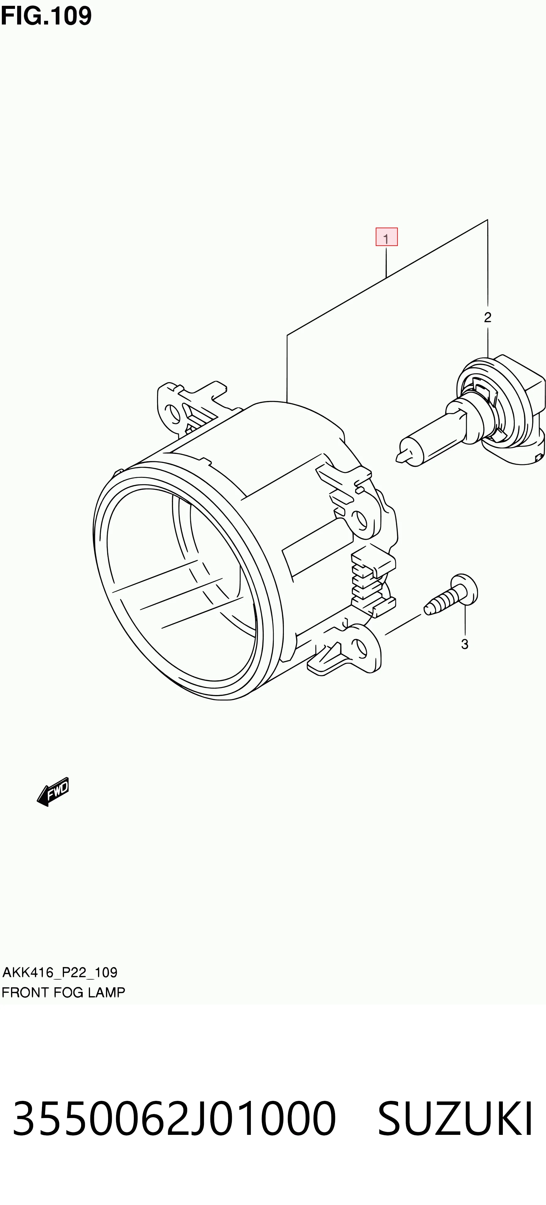  Lampa przeciwmgielna lewa/prawa Ford Transit 6