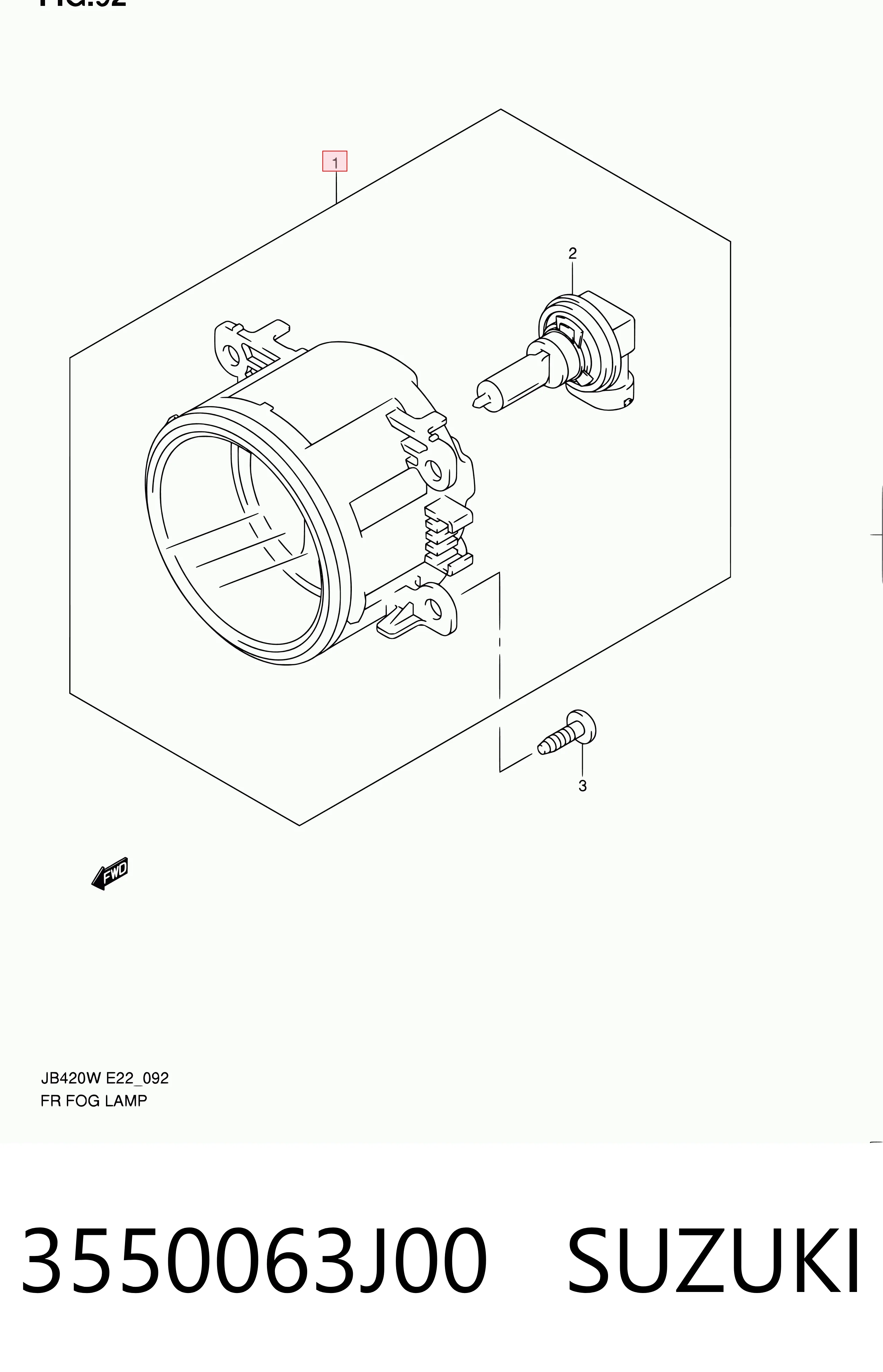 Lampa przeciwmgielna lewa/prawa Peugeot/Citroen 965001680 cena, od 27,24 USD