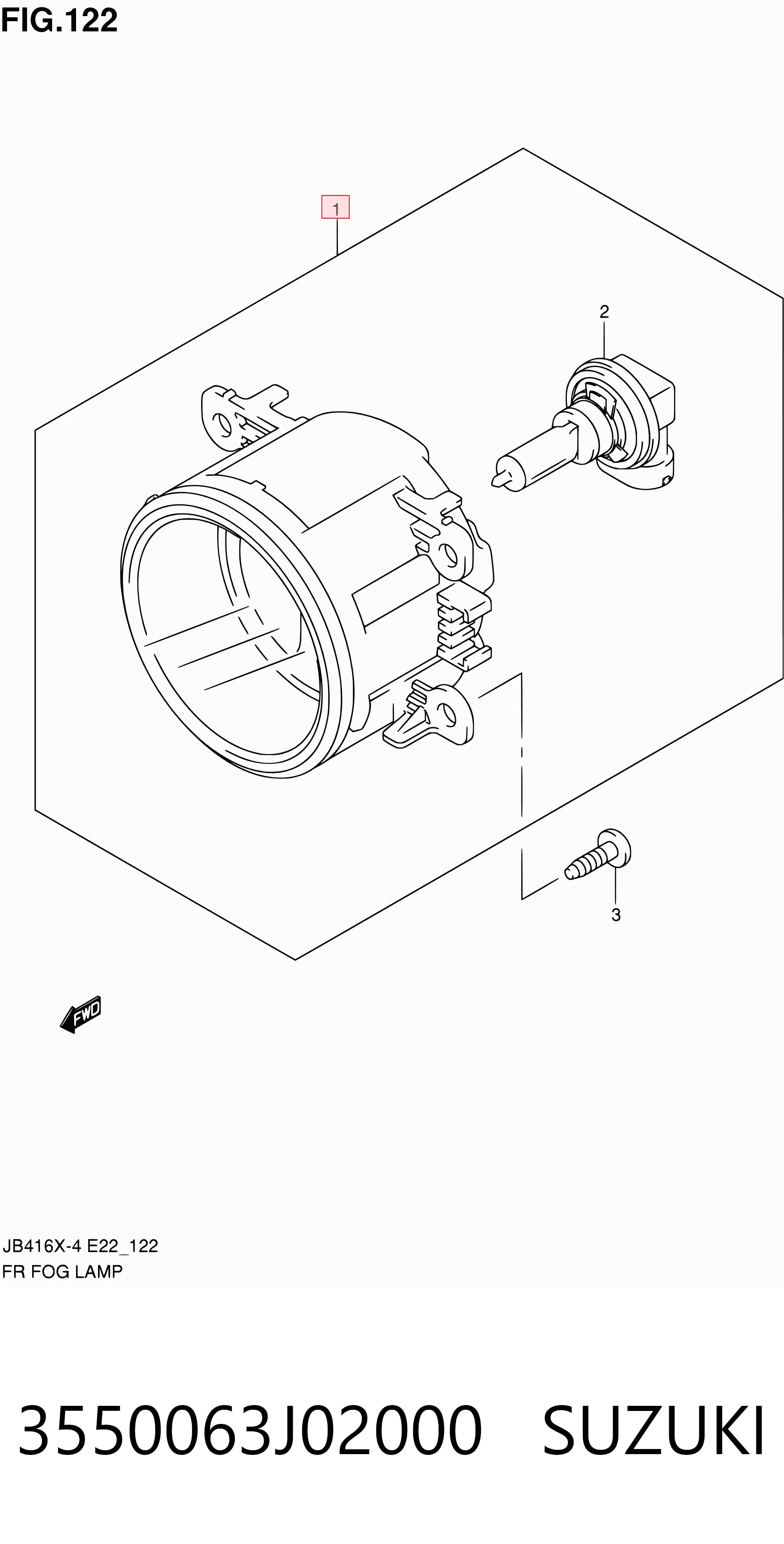 Lampa przeciwmgielna lewa/prawa Peugeot/Citroen 965001680
