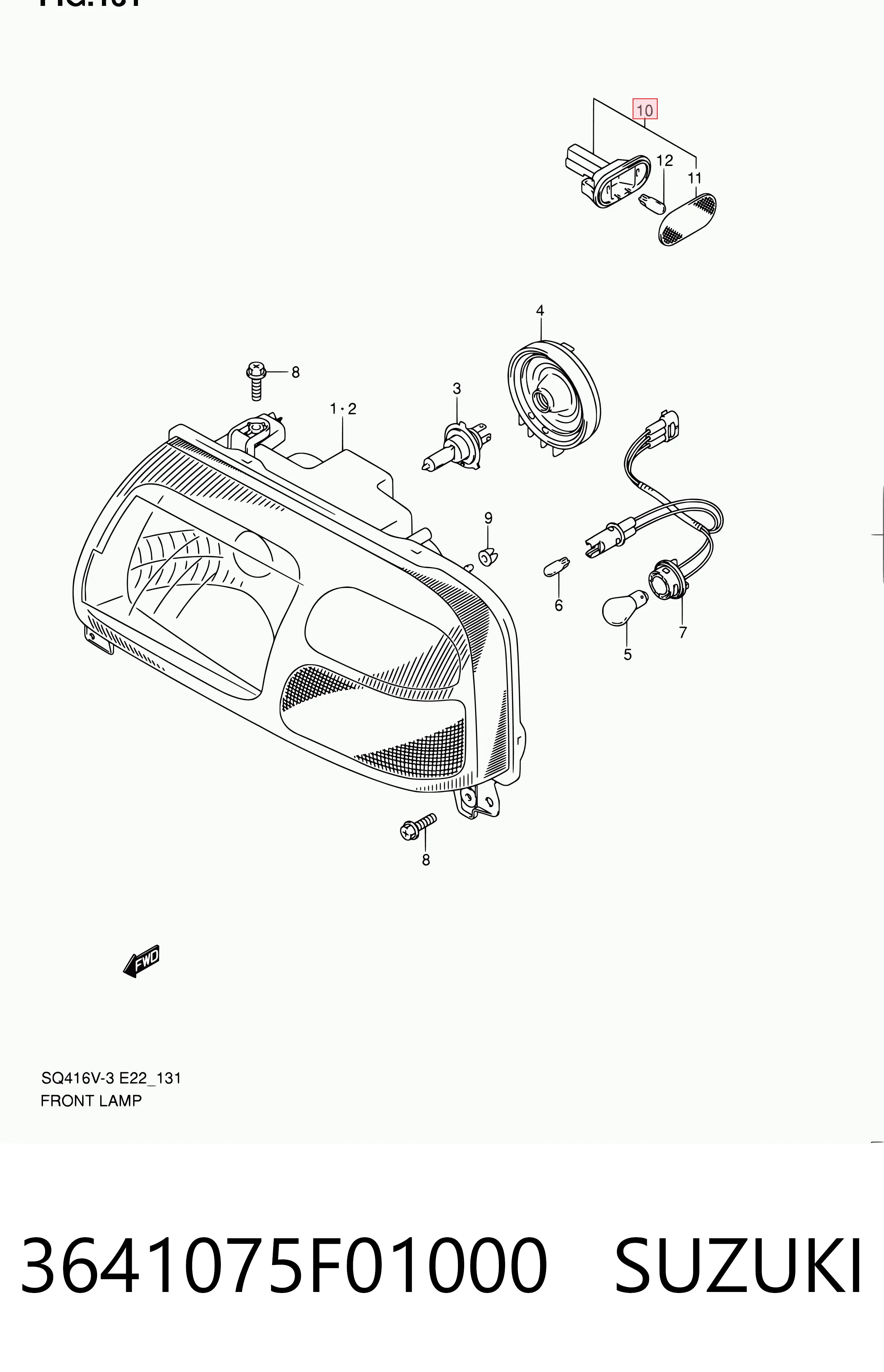 Powtarzacz kierunkowskazu na błotniku Suzuki Jimny SUV (FJ) (1998 - 2026) cena, od 11,47 USD