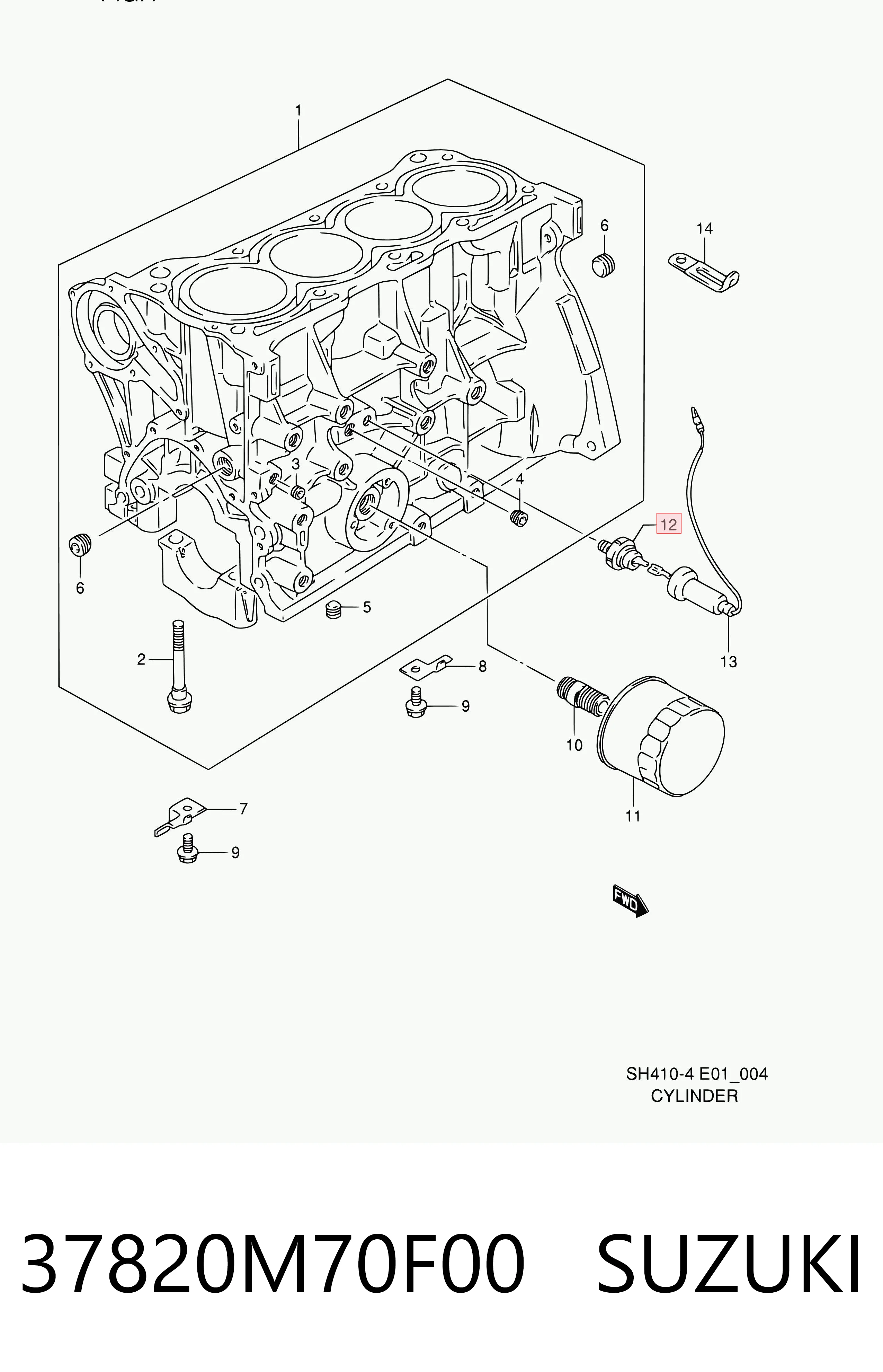 37820M70F00 Suzuki