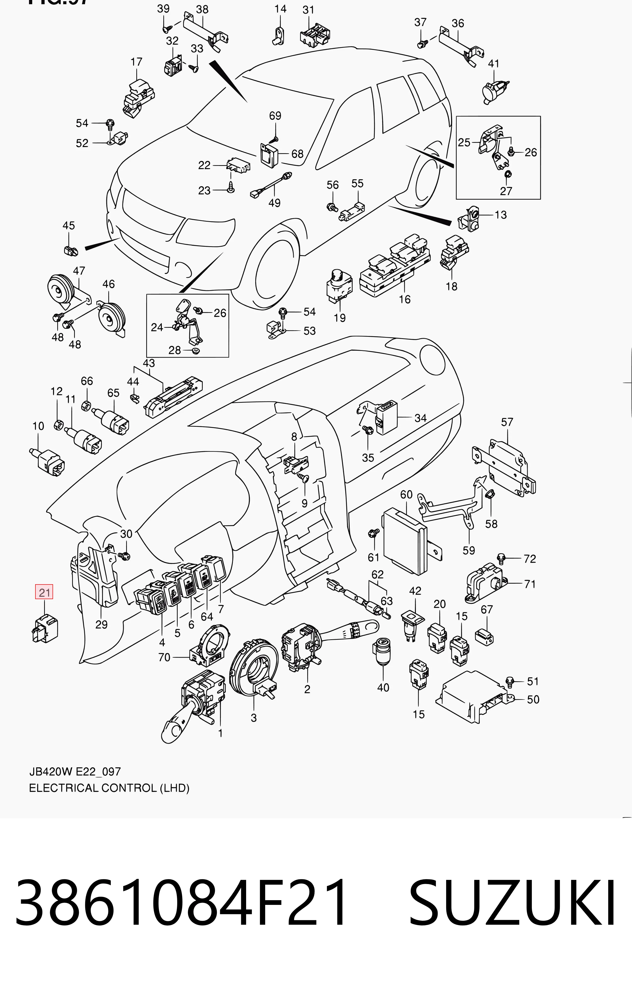 Przekaźnik kierunkowskazów Suzuki Swift III hatchback (RS) (2005 - 2011) cena, od 116,71 USD