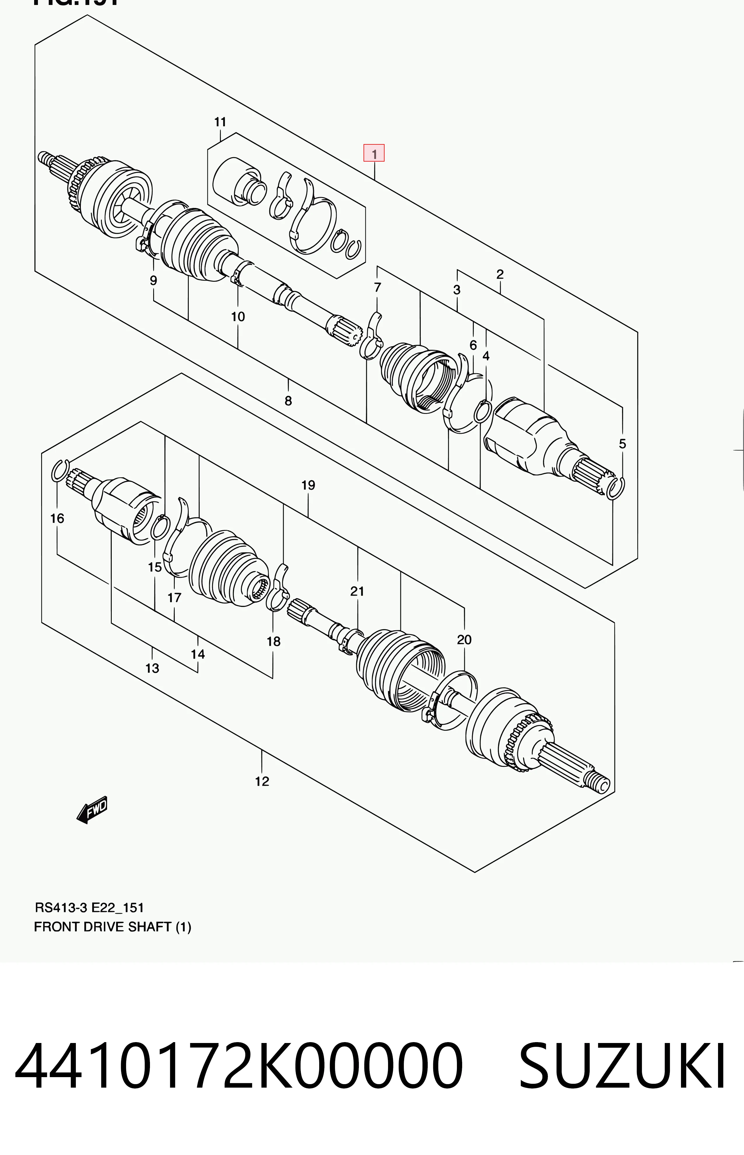  Półoś napędowa przednia prawa Suzuki Swift 3