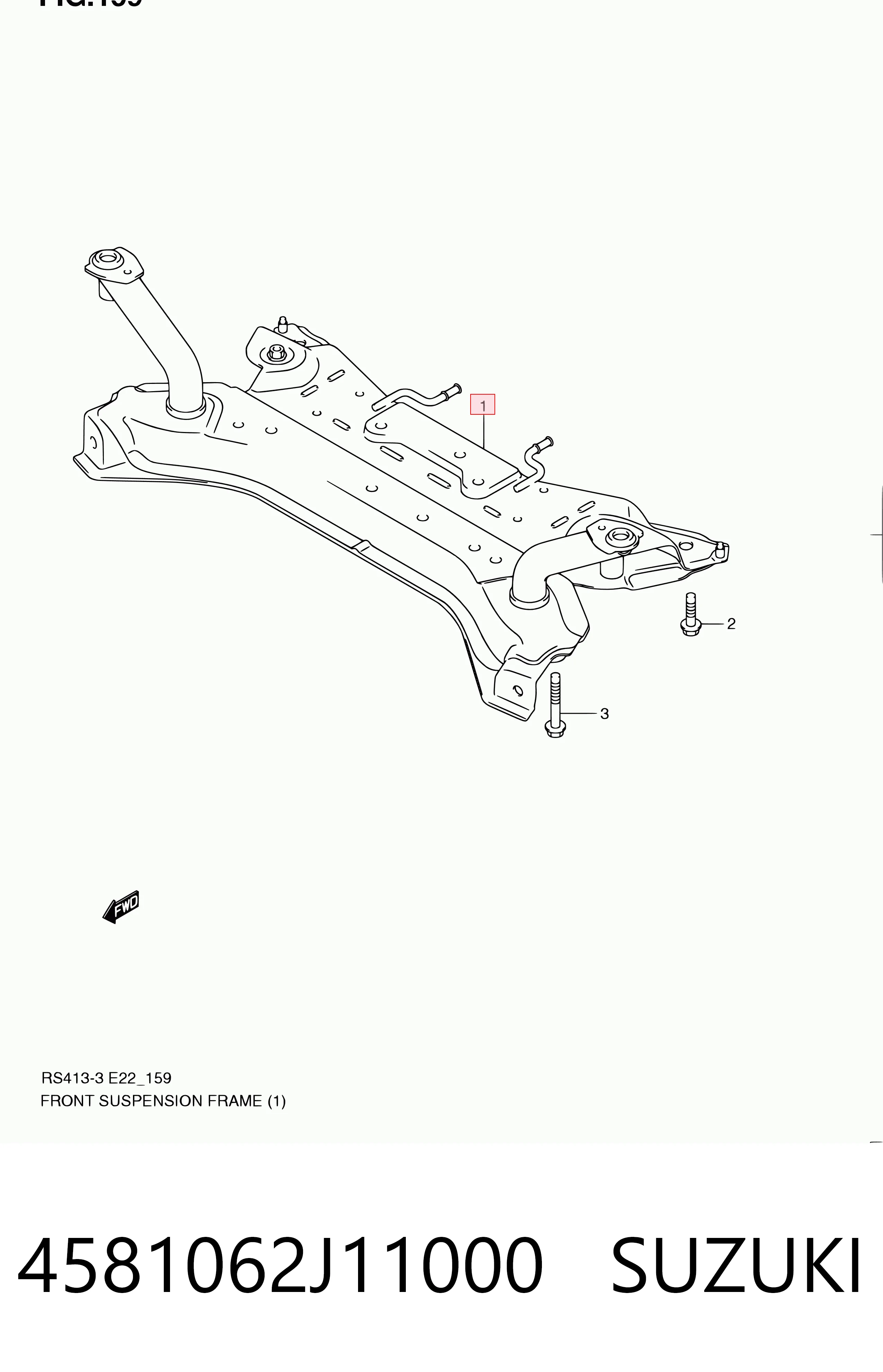  Korpus osi przedniej Suzuki Swift 3