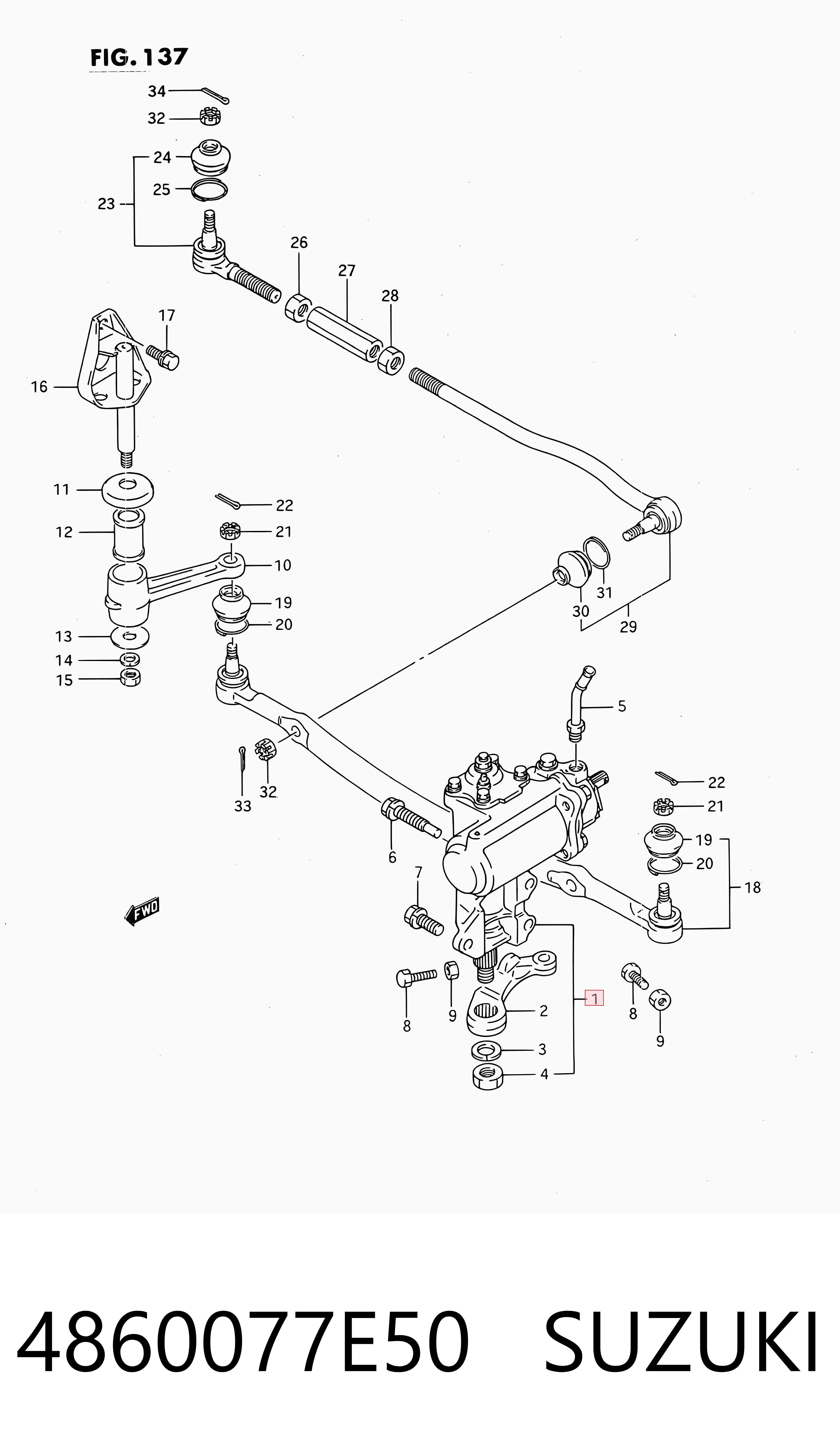 Listwa kierownicza (maglownica) Suzuki Vitara SUV (ETJA) (1988 - 1998) cena, od 126,03 USD
