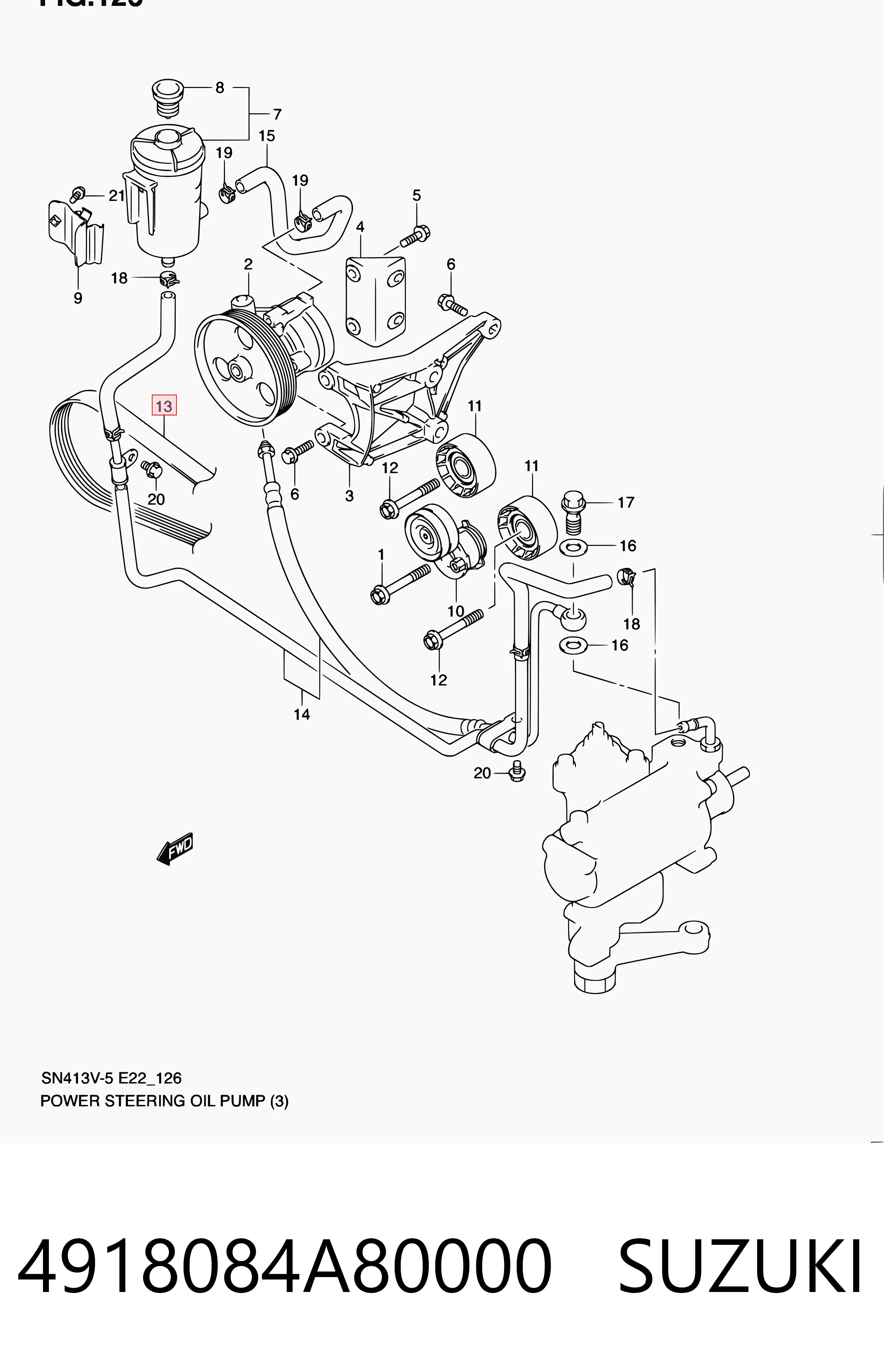 Pas napędowy mechanizmów Subaru Forester IV SUV (S13, SJ) (2012 - 2018) cena, od 24,54 USD