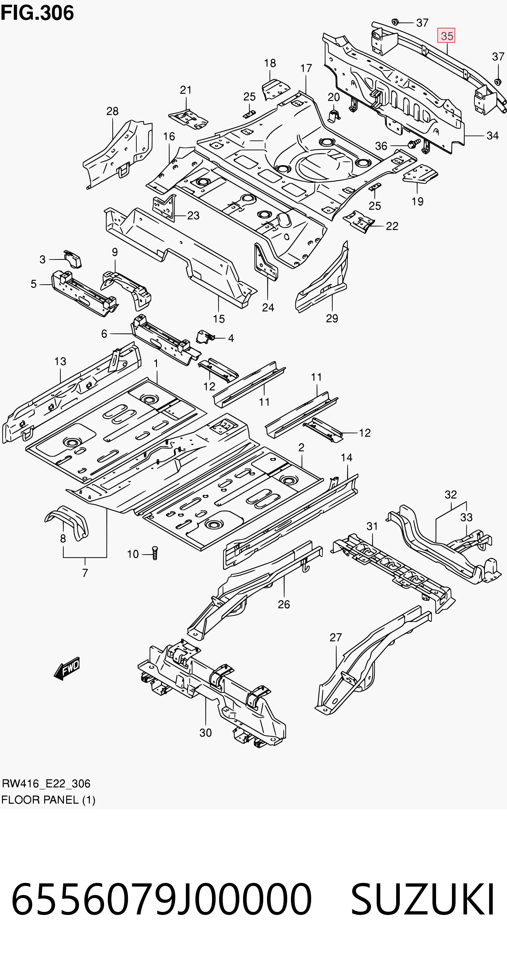 Wzmocnienie zderzaka tylnego do Suzuki SX4  GY