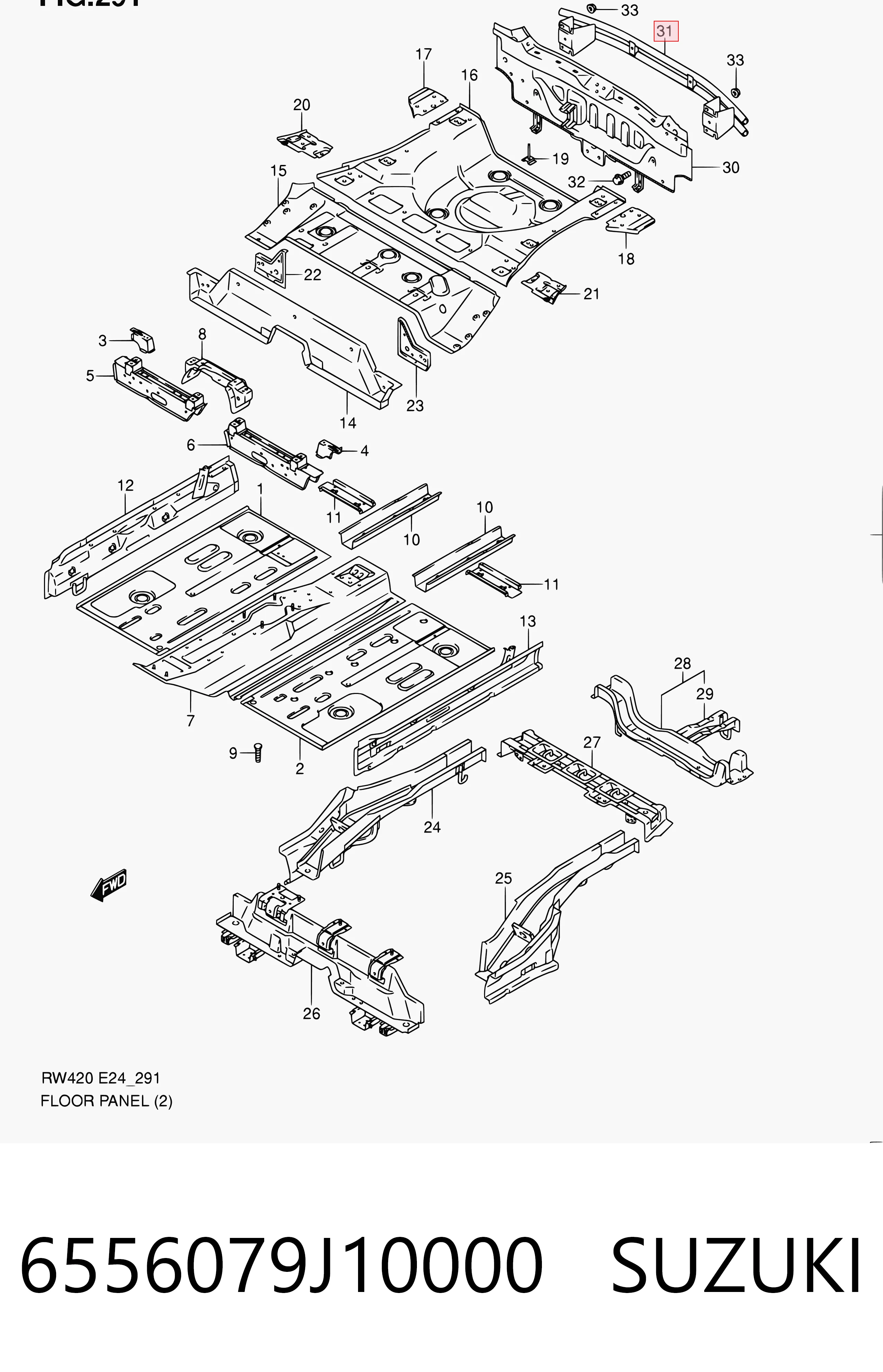 Wzmocnienie zderzaka tylnego do Suzuki SX4  GY