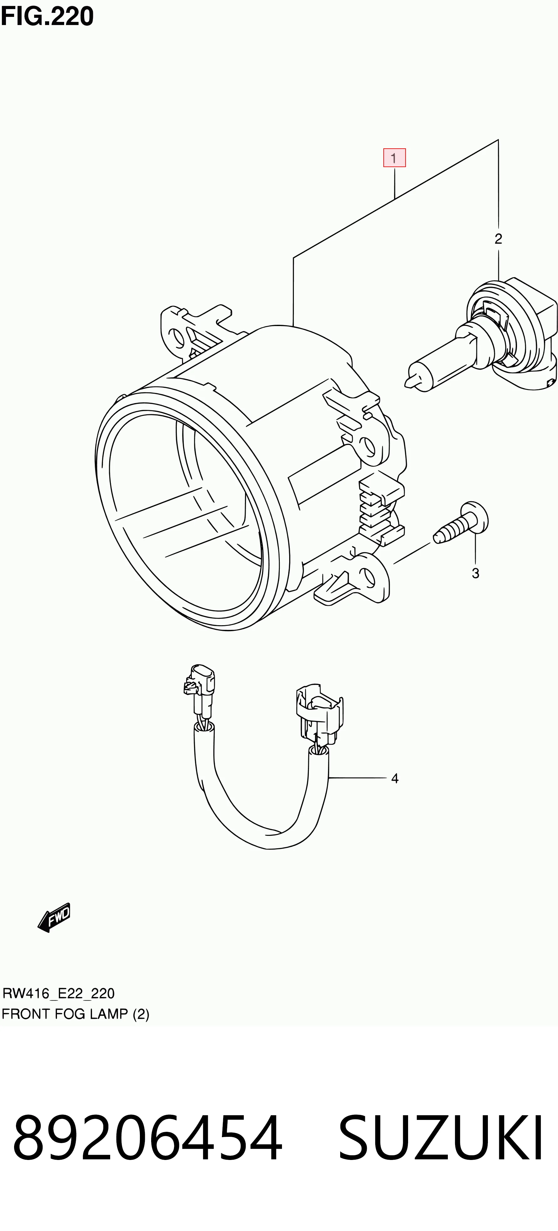 Lampa przeciwmgielna lewa/prawa do Ford Transit VI V347/8