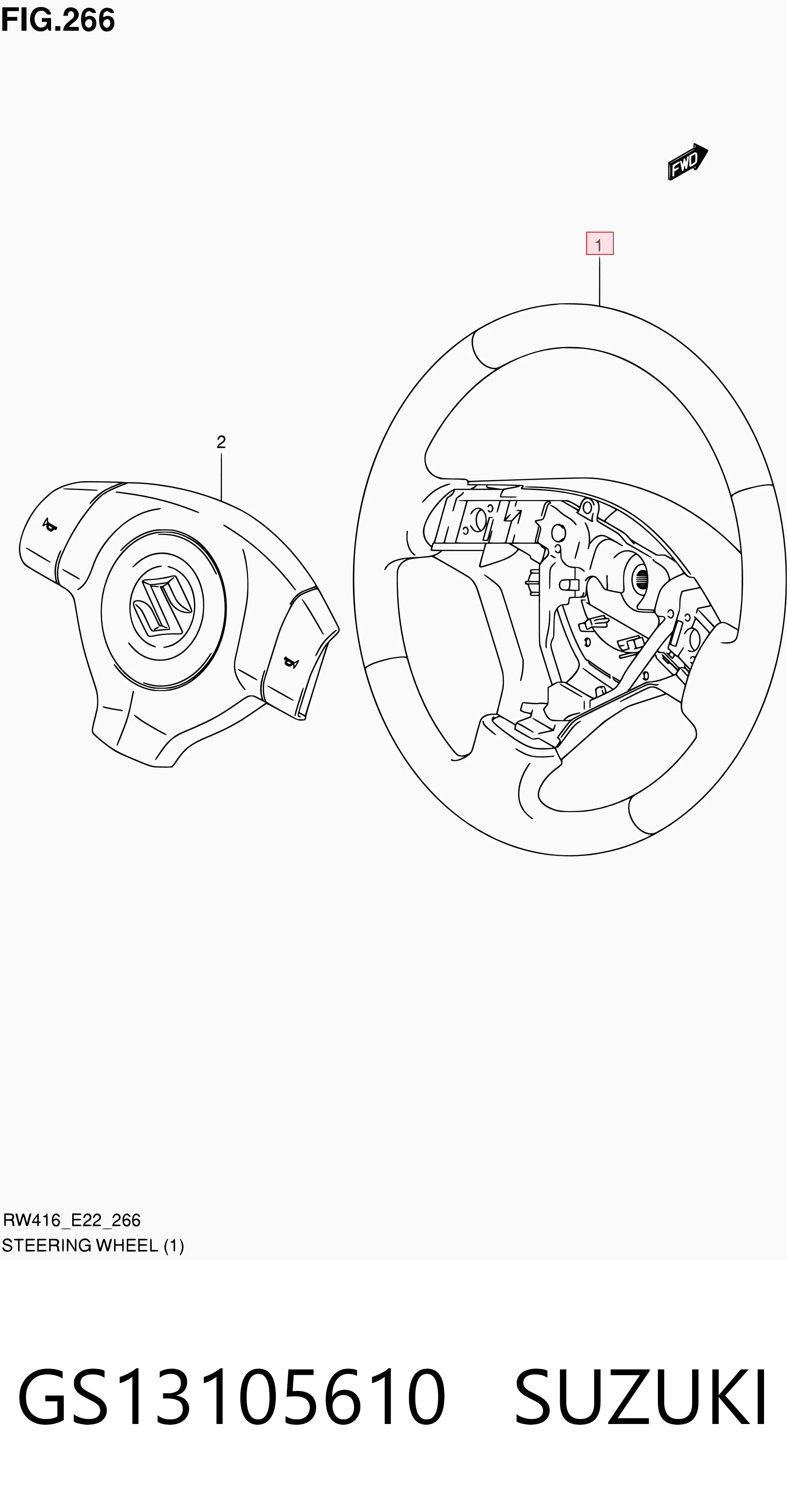 Kierownica do Suzuki Swift IV MZ, EZ