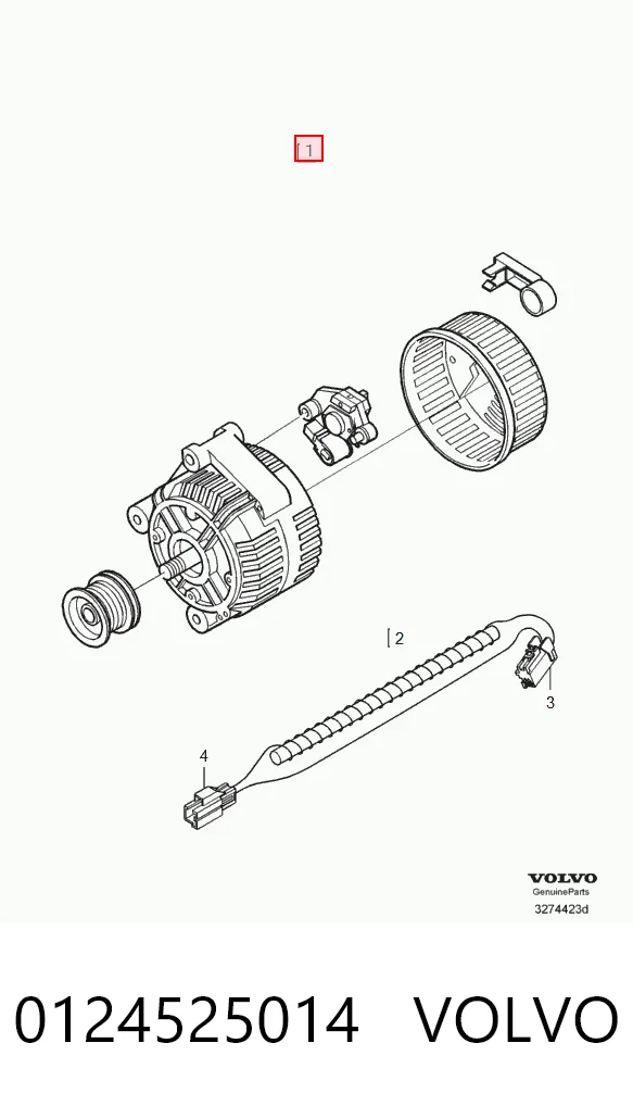 0124525014 Volvo Alternator