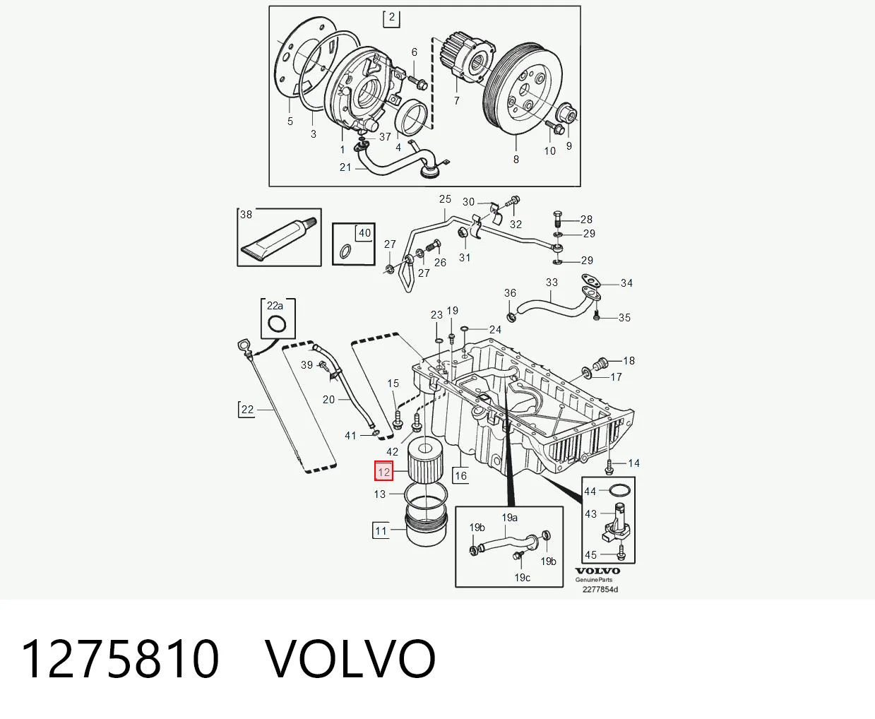 1275810 Volvo Filtr oleju