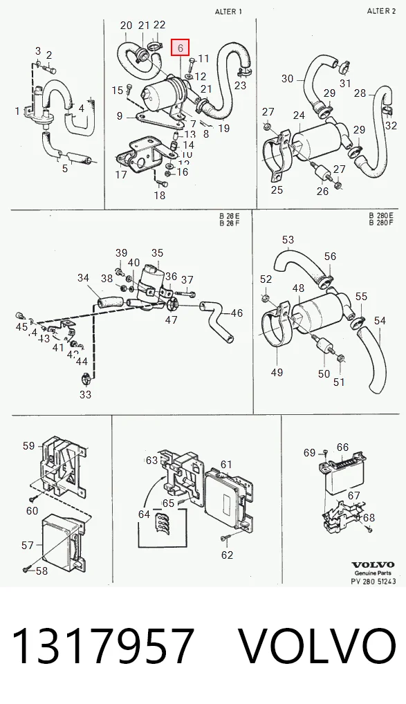 1317957 Volvo Regulator biegu jałowego