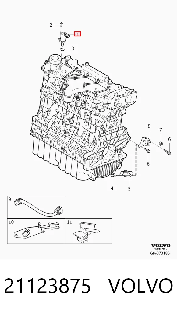 21123875 Volvo Czujnik położenia wałka rozrządu