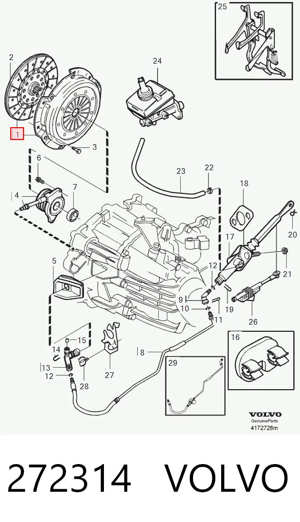 Zestaw sprzęgła (3 części) do Volvo S70  LS, LT