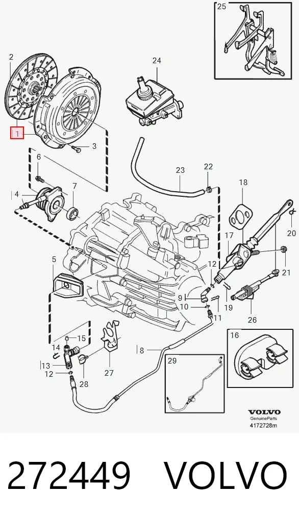 Zestaw sprzęgła (3 części) do Volvo S80 I TS, TH, KV
