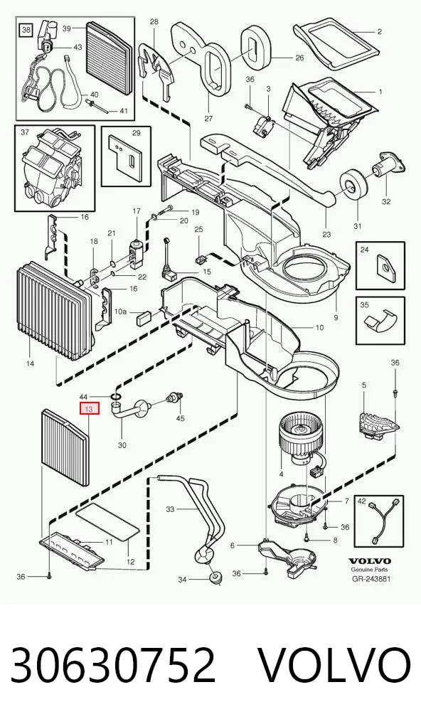 30630752 Volvo Filtr kabiny
