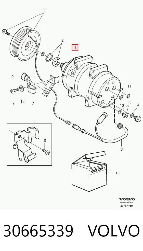 30665339 Volvo Sprężarka klimatyzacji