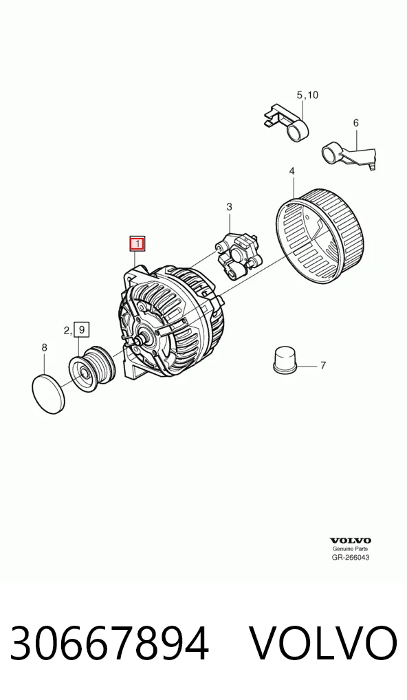 30667894 Volvo Alternator