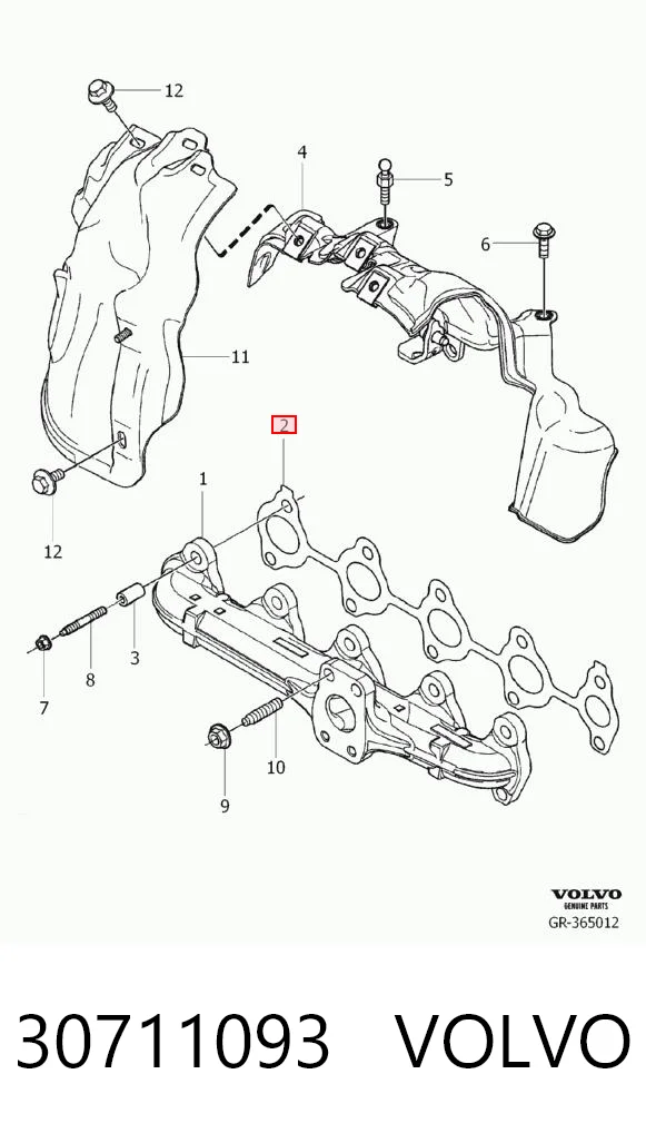 Uszczelka kolektora wydechowego Peugeot 207 SW kombi (WK) (2007 - 2013) cena, od 5,30 USD