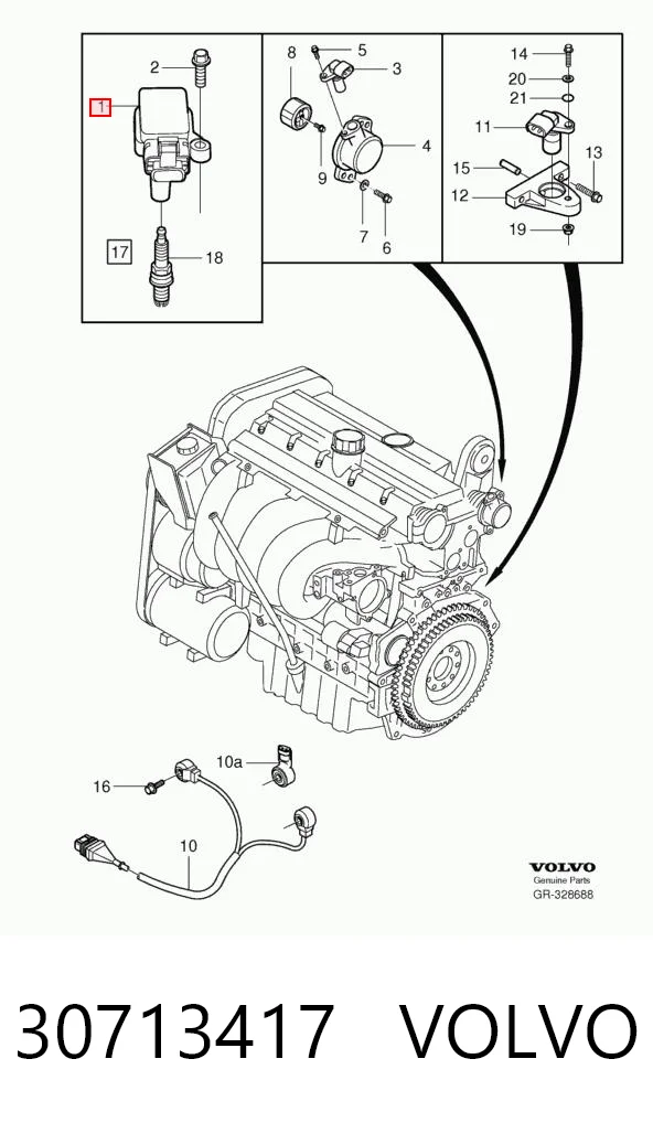 30713417 Volvo Cewka zapłonowa