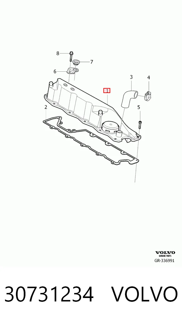 30731234 Volvo Pokrywa zaworowa