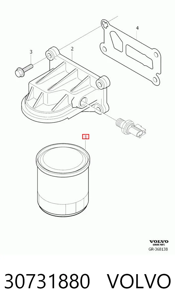 30731880 Volvo Filtr oleju