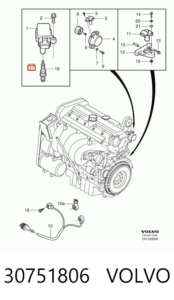 30751806 Volvo Świeca zapłonowa