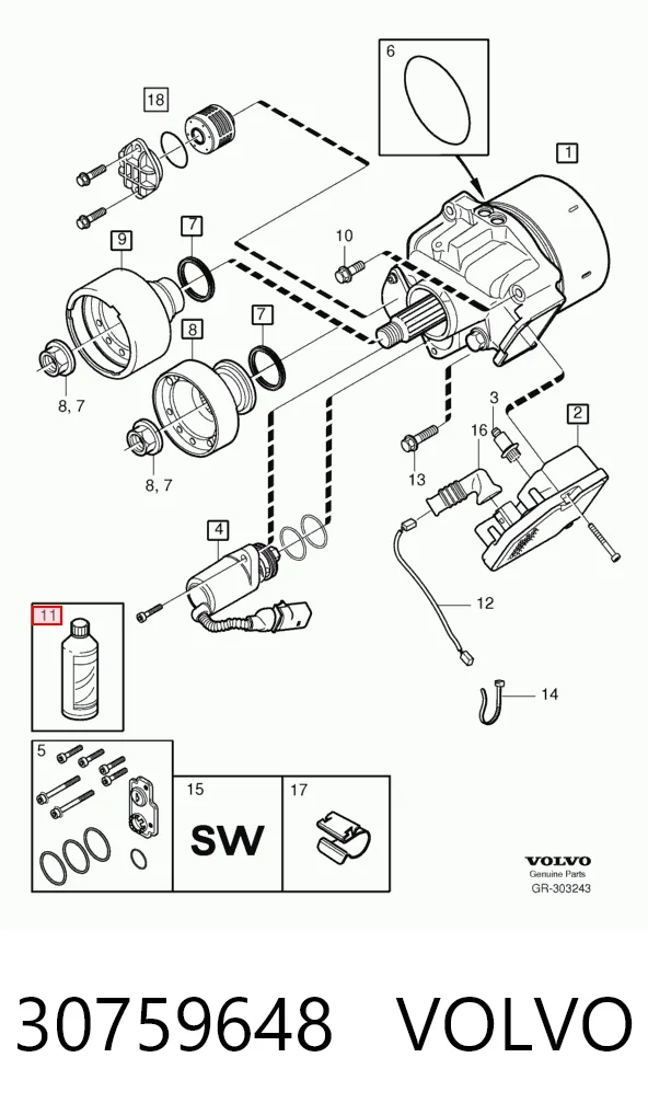 30759648 Volvo Olej przekładniowy