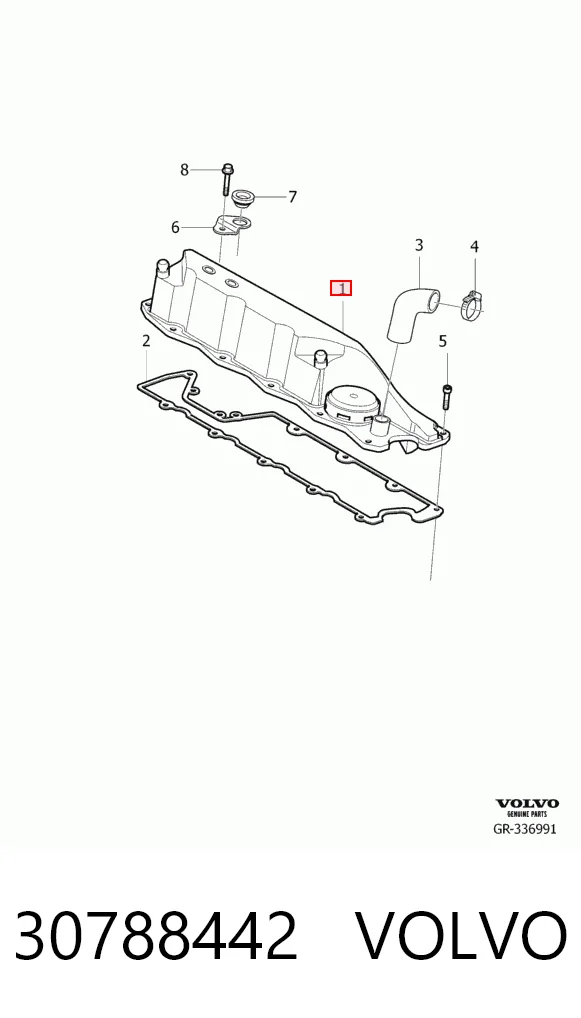 30788442 Volvo Pokrywa zaworowa