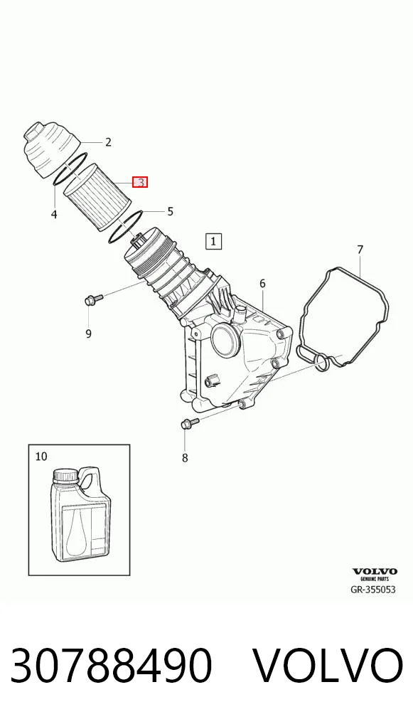 30788490 Volvo Filtr oleju
