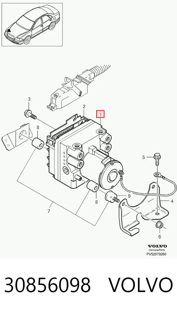 Sterownik ABS  hydrauliczny do Volvo V40  VW